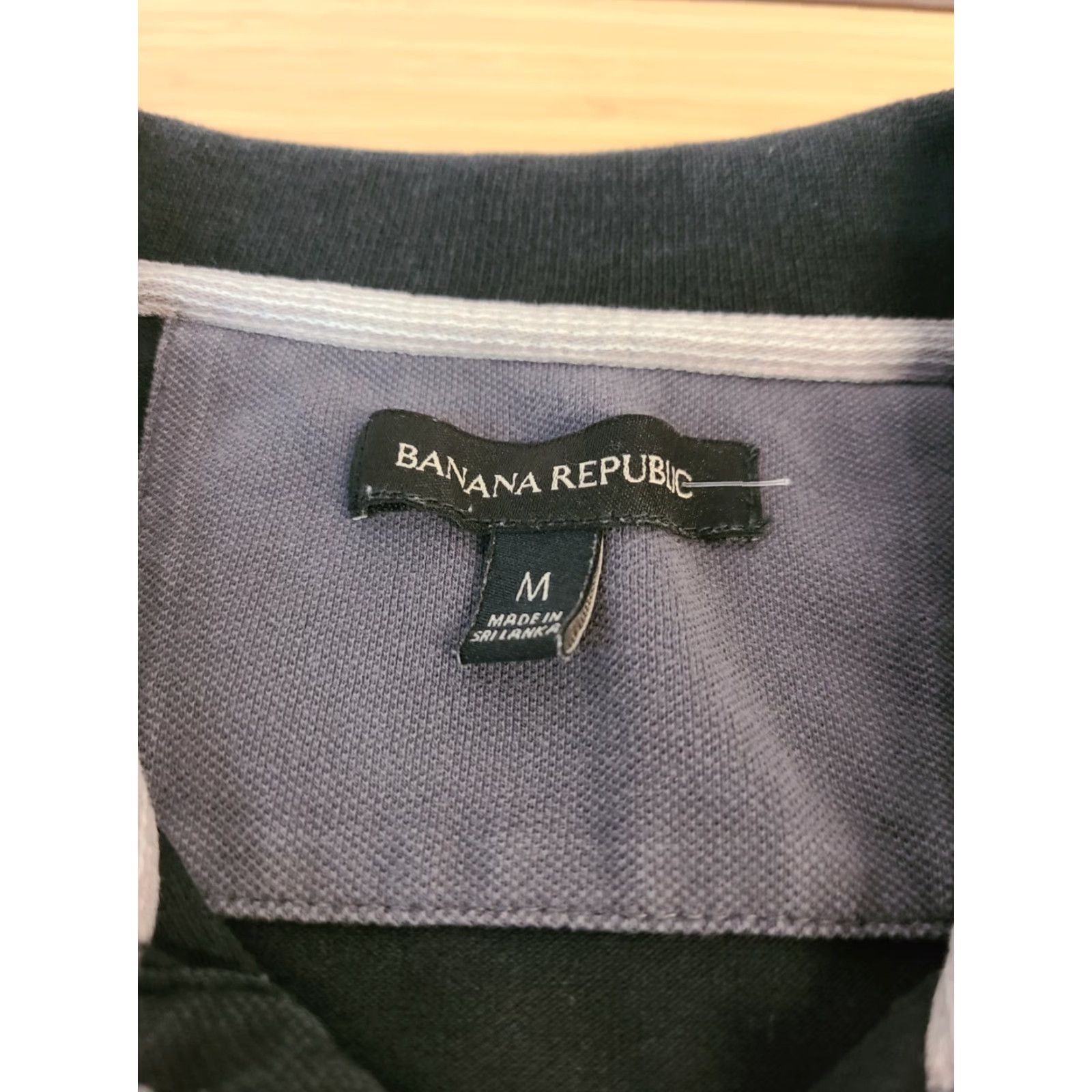 Banana Republic Banana Republic Polo Shirt Short Sleeve Men Black Size M Faded Rugby style Button-Up Shirt Size US M / EU 48-50 / 2 - 5 Thumbnail