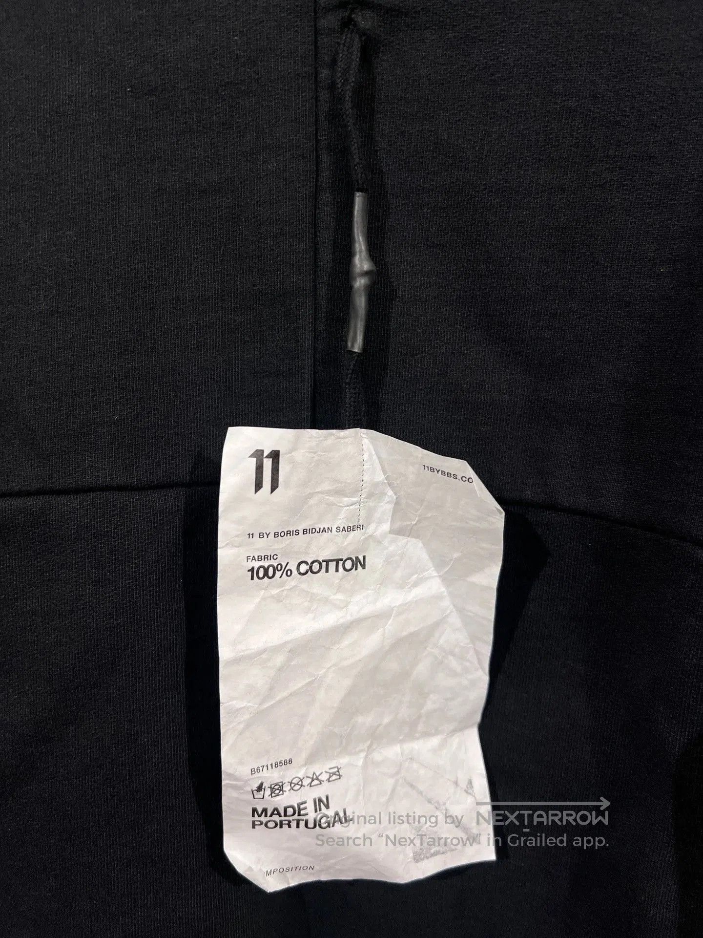 11 By Boris Bidjan Saberi Boris Bidjan Saberi 11by BBS Cotton Crewneck. Size US XXS / EU 40 - 9 Thumbnail