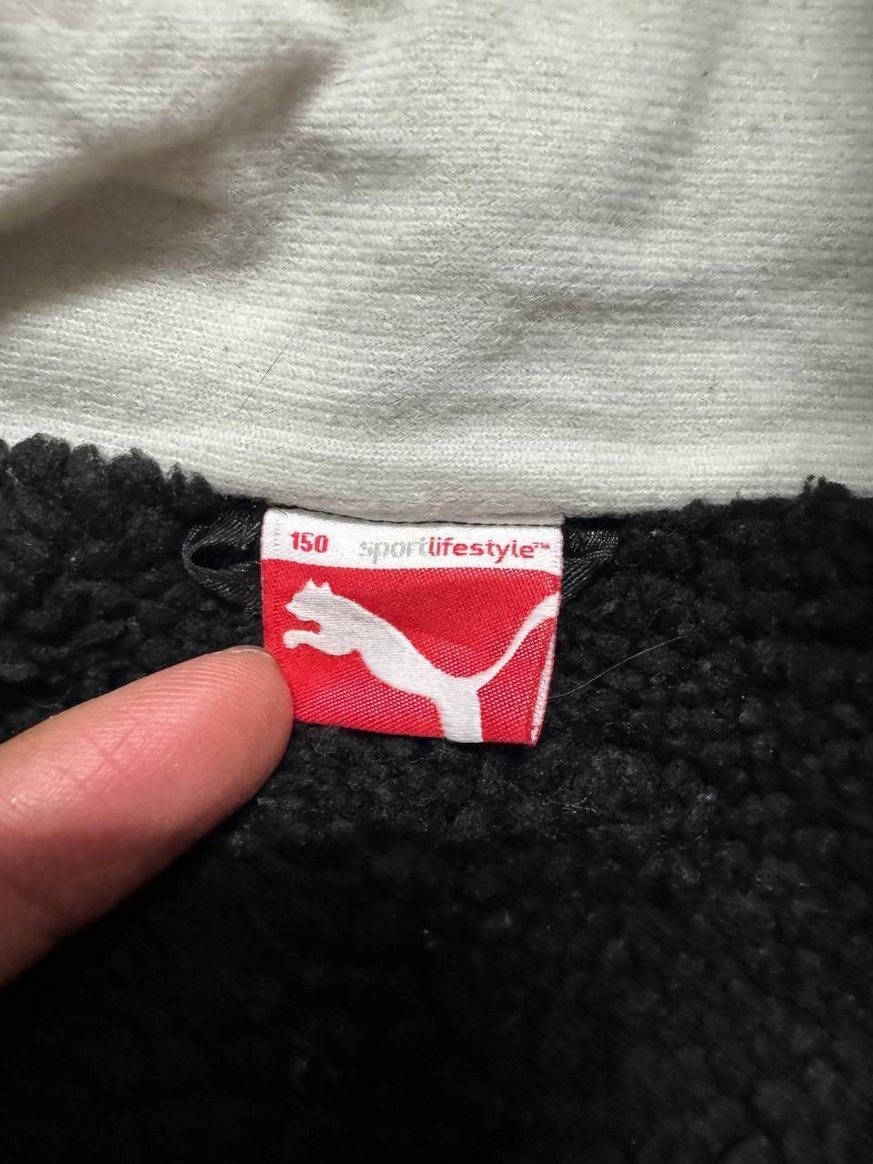 VINTAGE Y2K PUMA WINTER JACKET SIDETAPE BLACK
