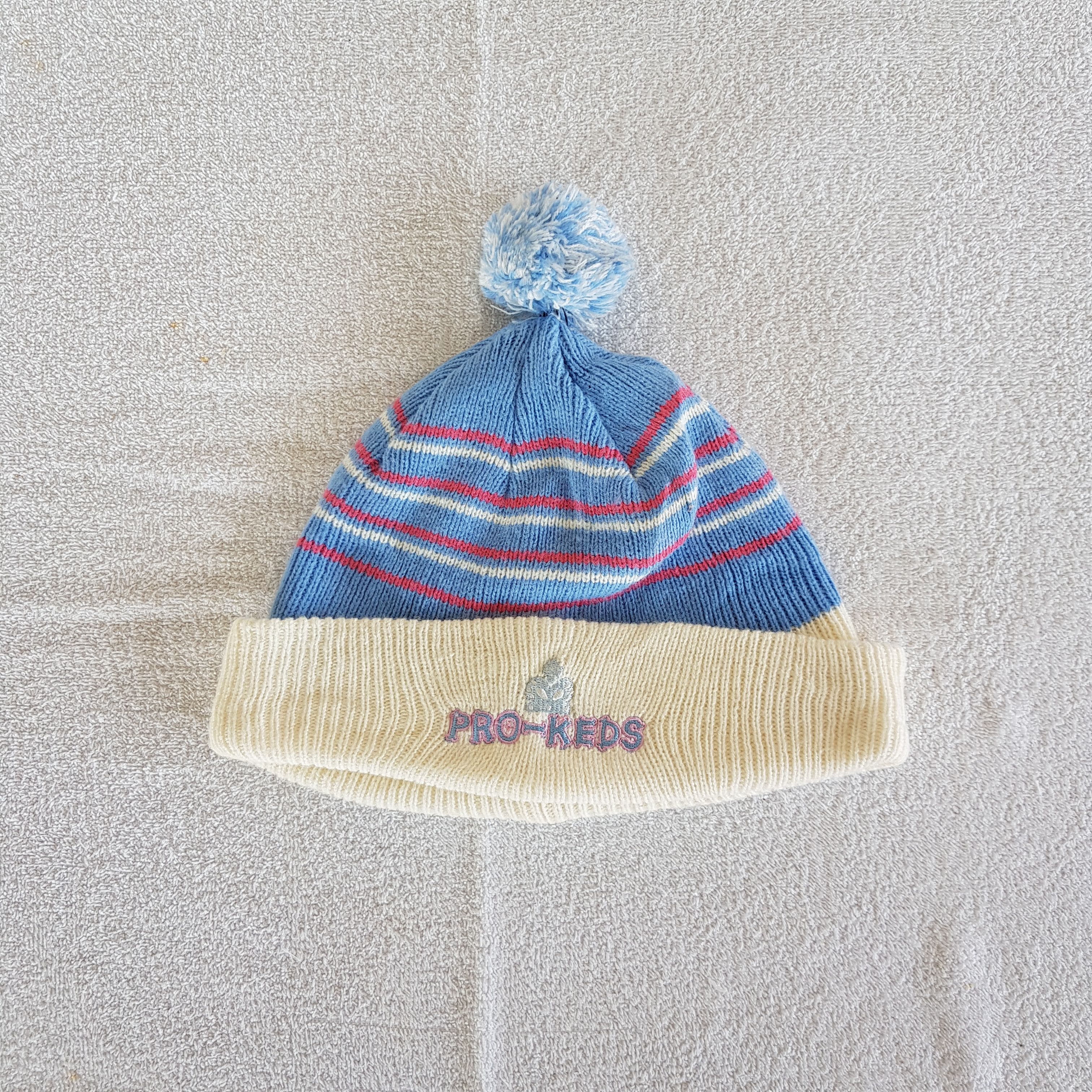 Pro-Keds Vintage Pro Keds Beanie Y2K Japan Knit Snow Caps Hats Size ONE SIZE - 5 Thumbnail