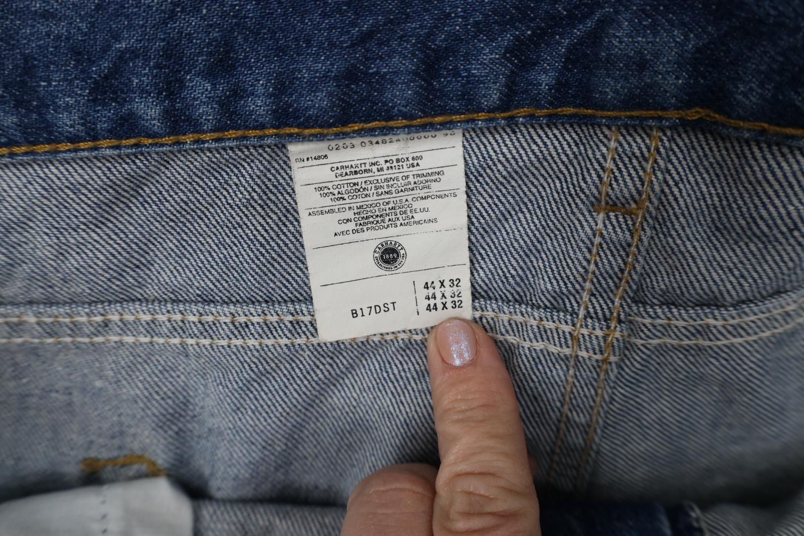 Carhartt Vintage Y2K 2003 Carhartt Fit Denim Jeans Blue Cotton Size US 44 / EU 60 - 8 Thumbnail