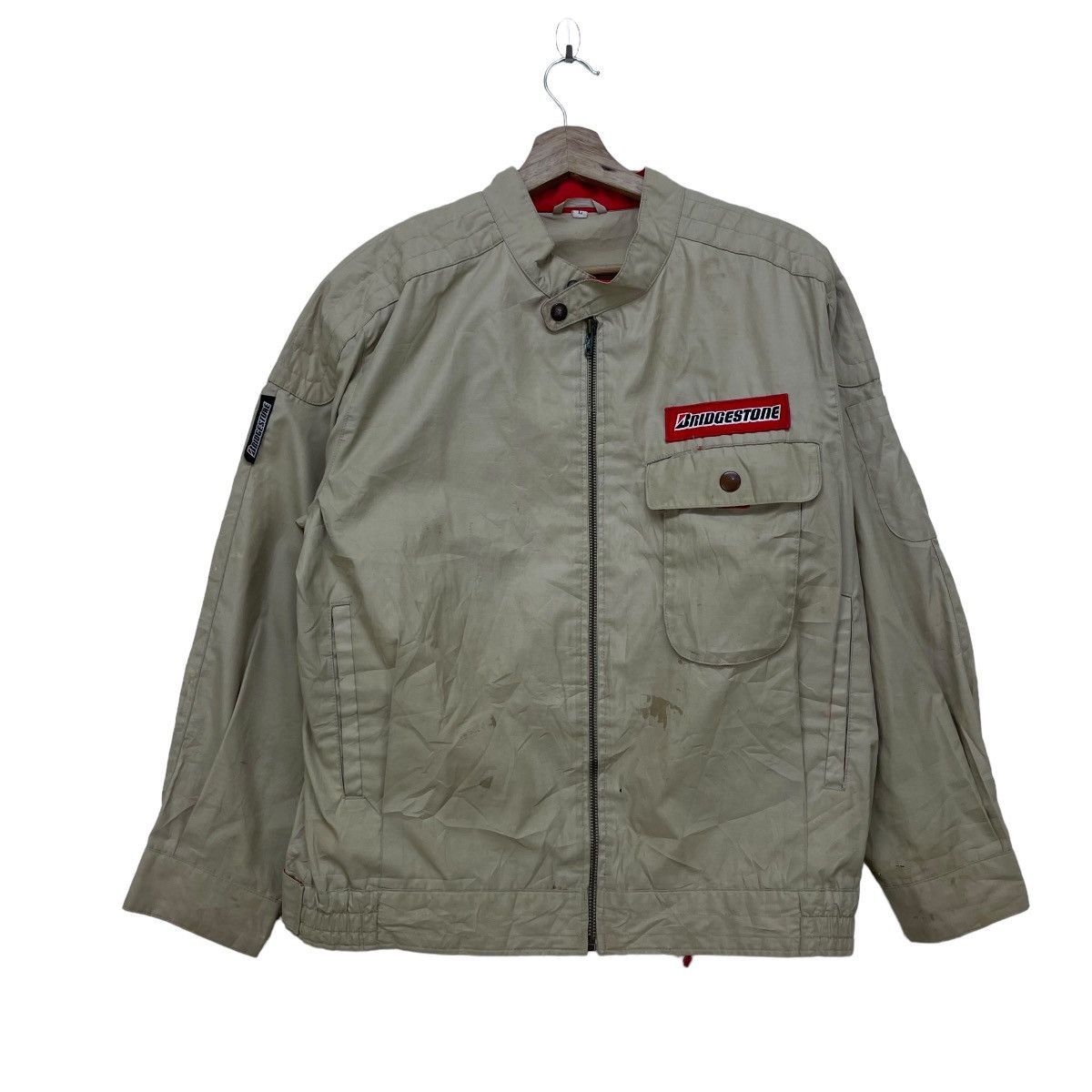 Japanese Brand × Vintage Japanese Brand Worker Bridgestone Jacket Size US S / EU 44-46 / 1 - 1 Thumbnail