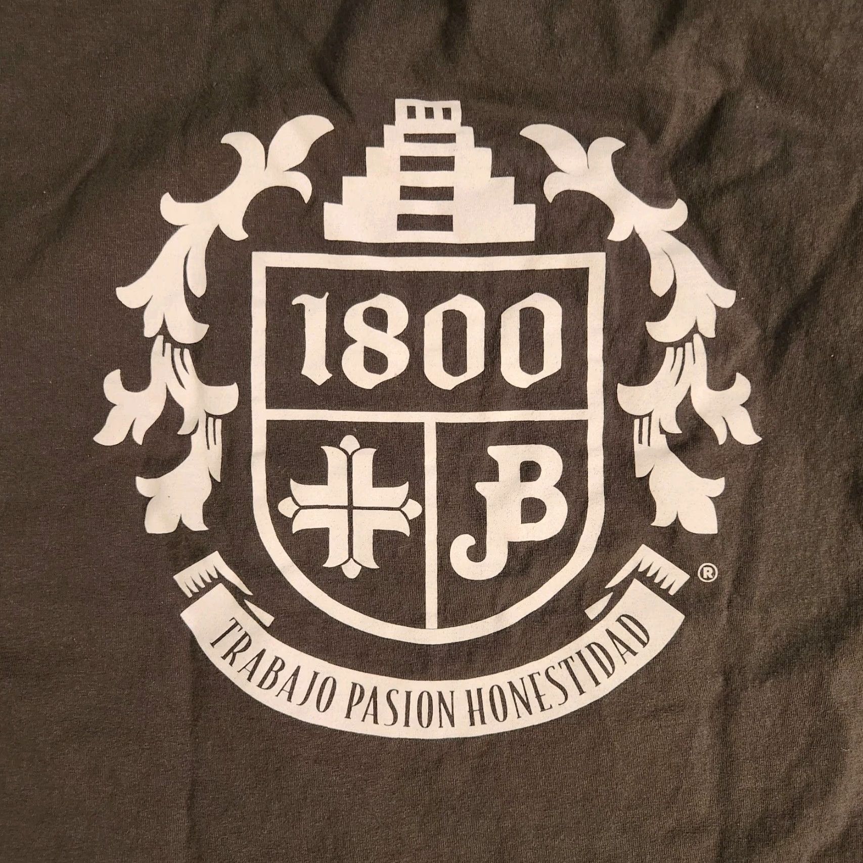 Hanes 1800 Tequila T Shirt Tee Mens XL Gray Double Sided Liquor Bar Mexico Mens XL Gray Tequila Theme Graphic Print Crew Neck Short Sleeve Hanes Shirt Size US XL / EU 56 / 4 - 2 Thumbnail