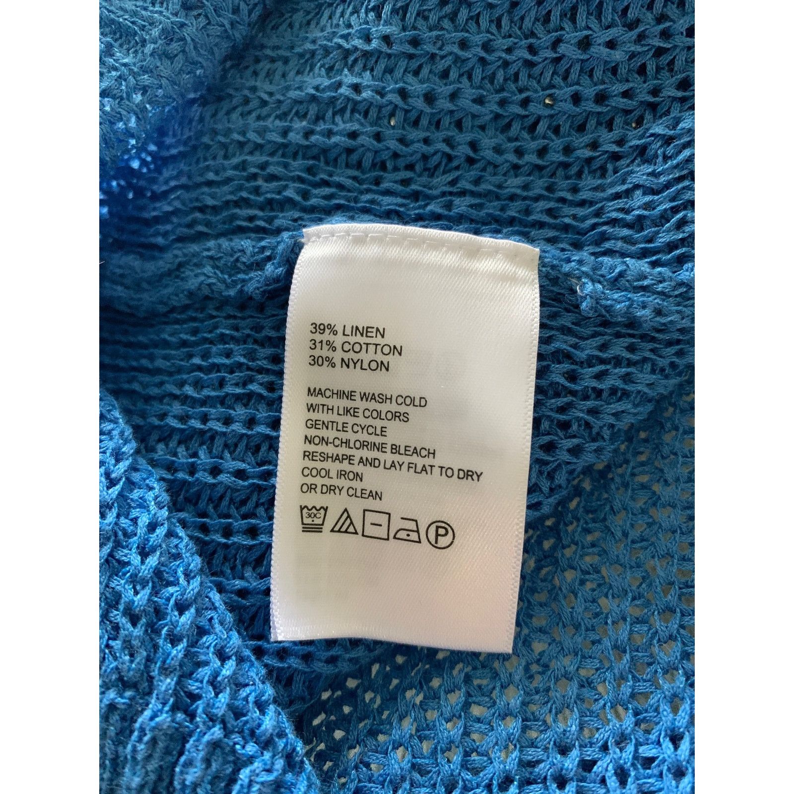 Tommy Bahama Tommy Bahama Women's Size Large Knit Sweater Top Linen Blend Size L / US 10 / IT 46 - 12 Thumbnail