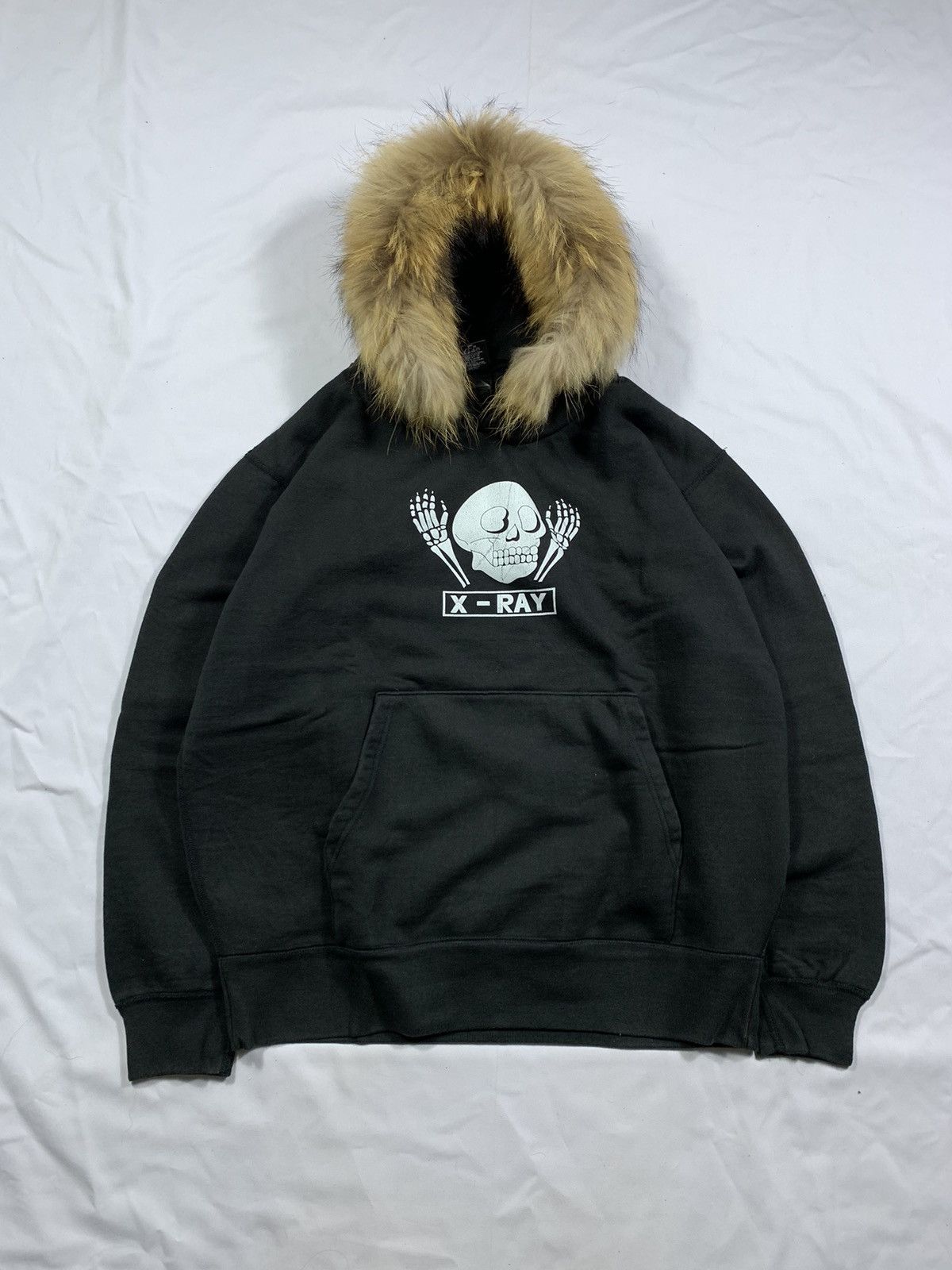 If Six Was Nine × Japanese Brand × Le Grande Bleu (L.G.B.) Japanese X Ray Skull Fur Hoodie lgb style Size US L / EU 52-54 / 3 - 1 Thumbnail