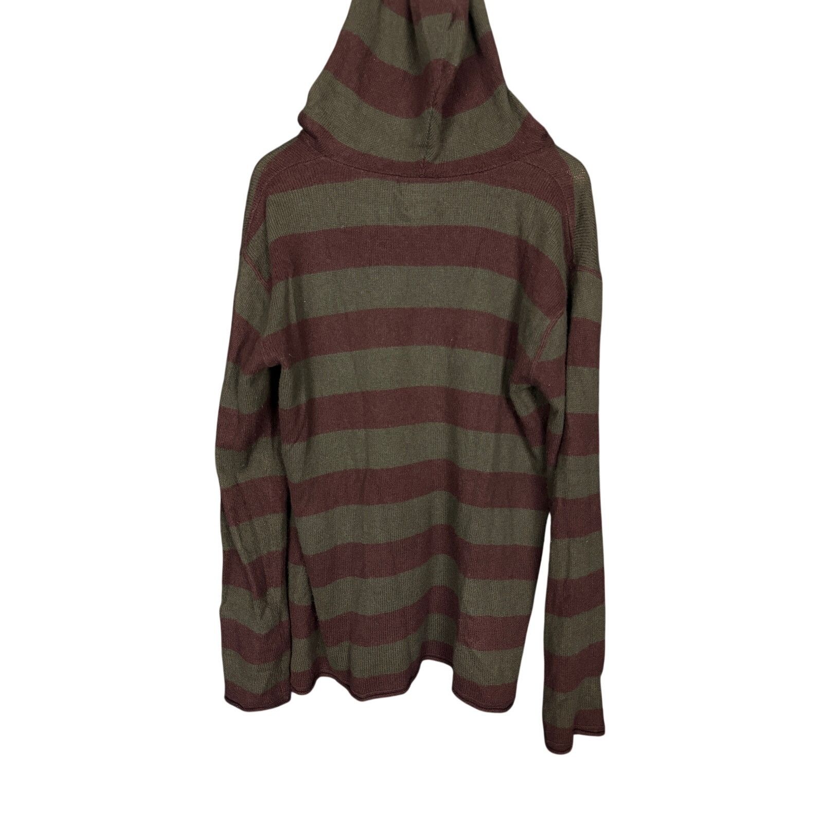 Polo Ralph Lauren Vtg Y2K Polo Ralph Lauren Striped V-Neck Hooded Sweater M Size M / US 6-8 / IT 42-44 - 9 Thumbnail