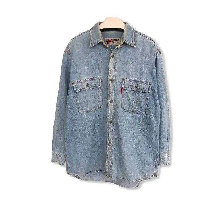 Vintage Vintage Lucky Strike Double Pocket Button Down Shirt Size US M / EU 48-50 / 2 - 1 Thumbnail