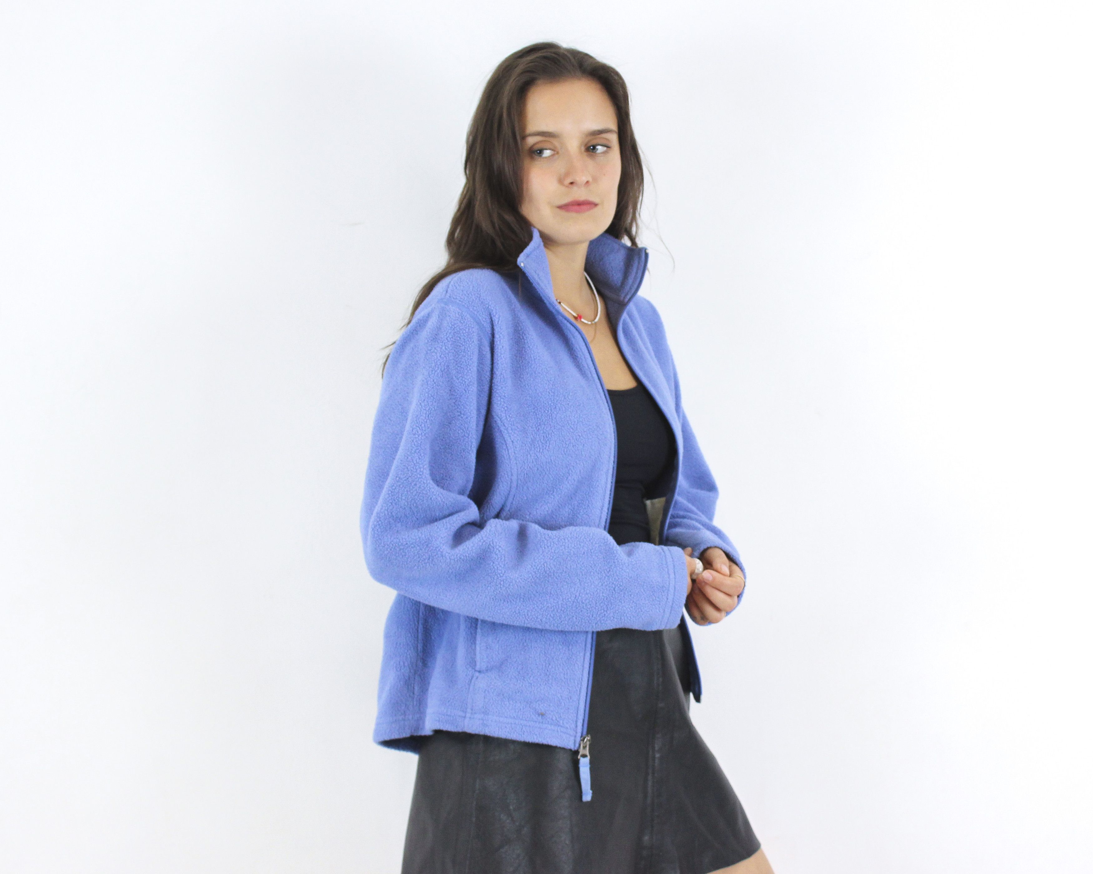 L.L. Bean × Vintage Women M Regular Fleece Jumper Sweater Sweatshirt Pullover Size M / US 6-8 / IT 42-44 - 2 Thumbnail