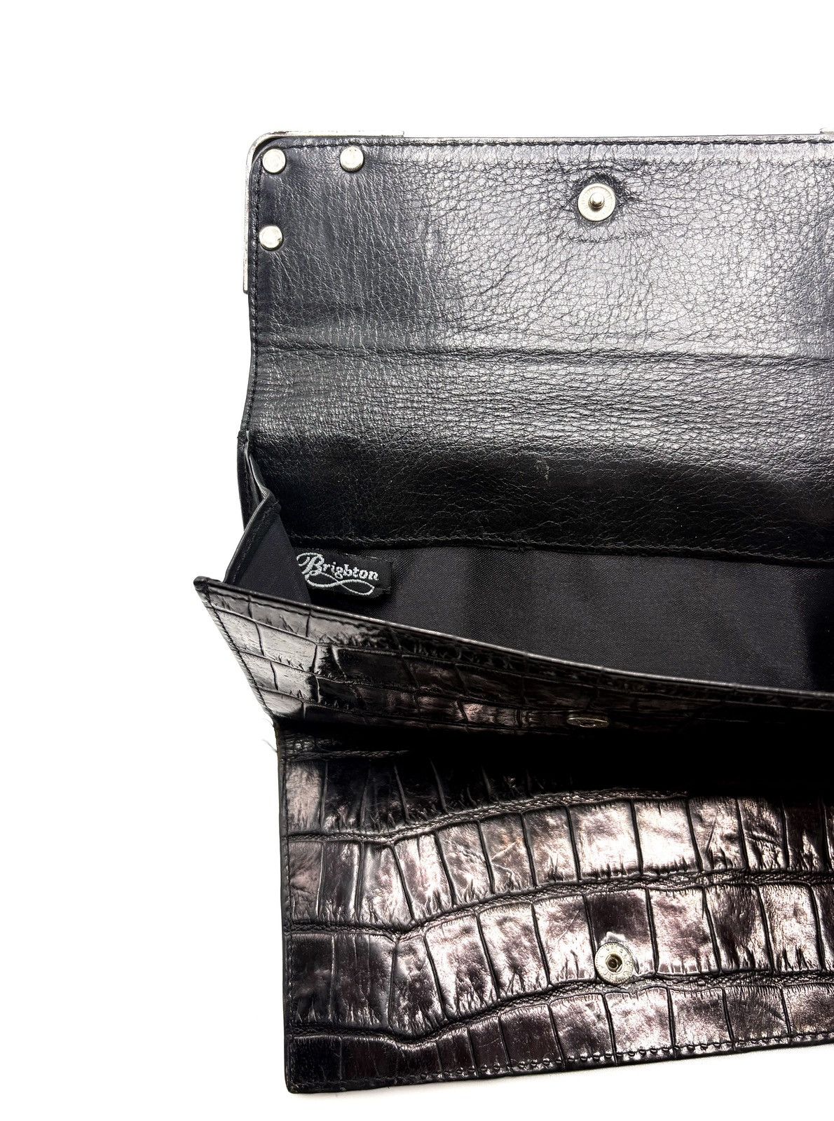 Brighton Brighton Croc-Embossed Leather Wallet Size ONE SIZE - 4 Thumbnail