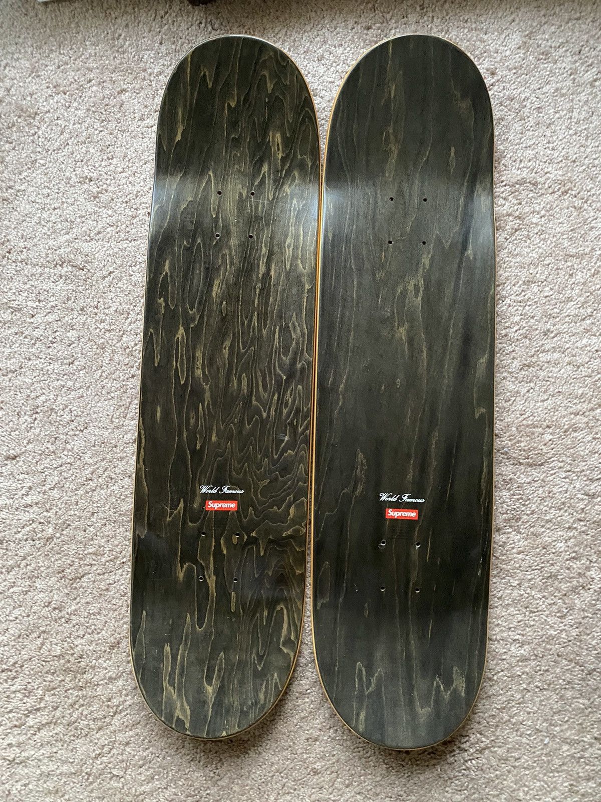 Supreme x Akira NeoTokyo skate deck set of 2 FW17