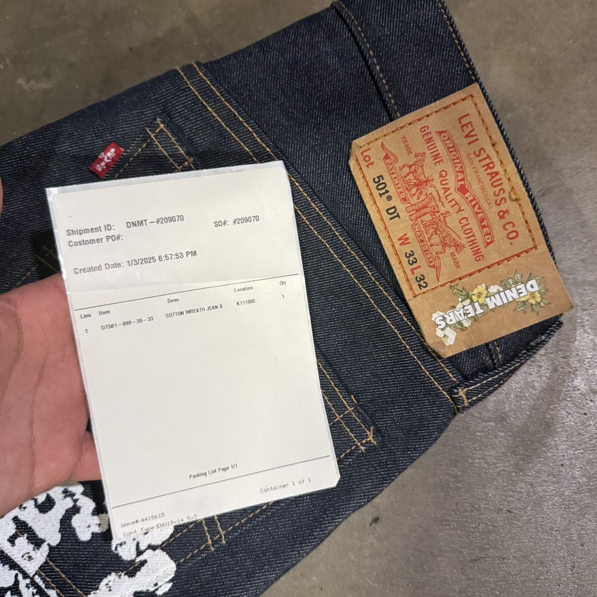DENIM TEARS Denim Tears Selvedge Size US 33 - 5 Thumbnail