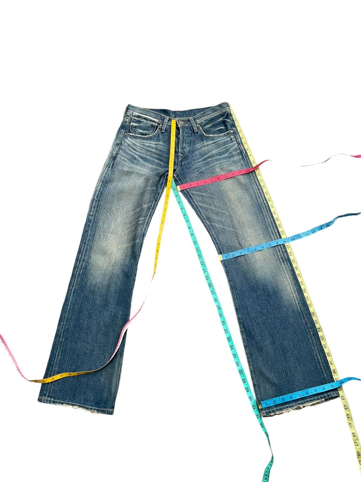 Levi's × Levi's Vintage Clothing × Vintage Vintage Flare Levis 807 Greenline Selvedge Denim Size 31" - 23 Thumbnail