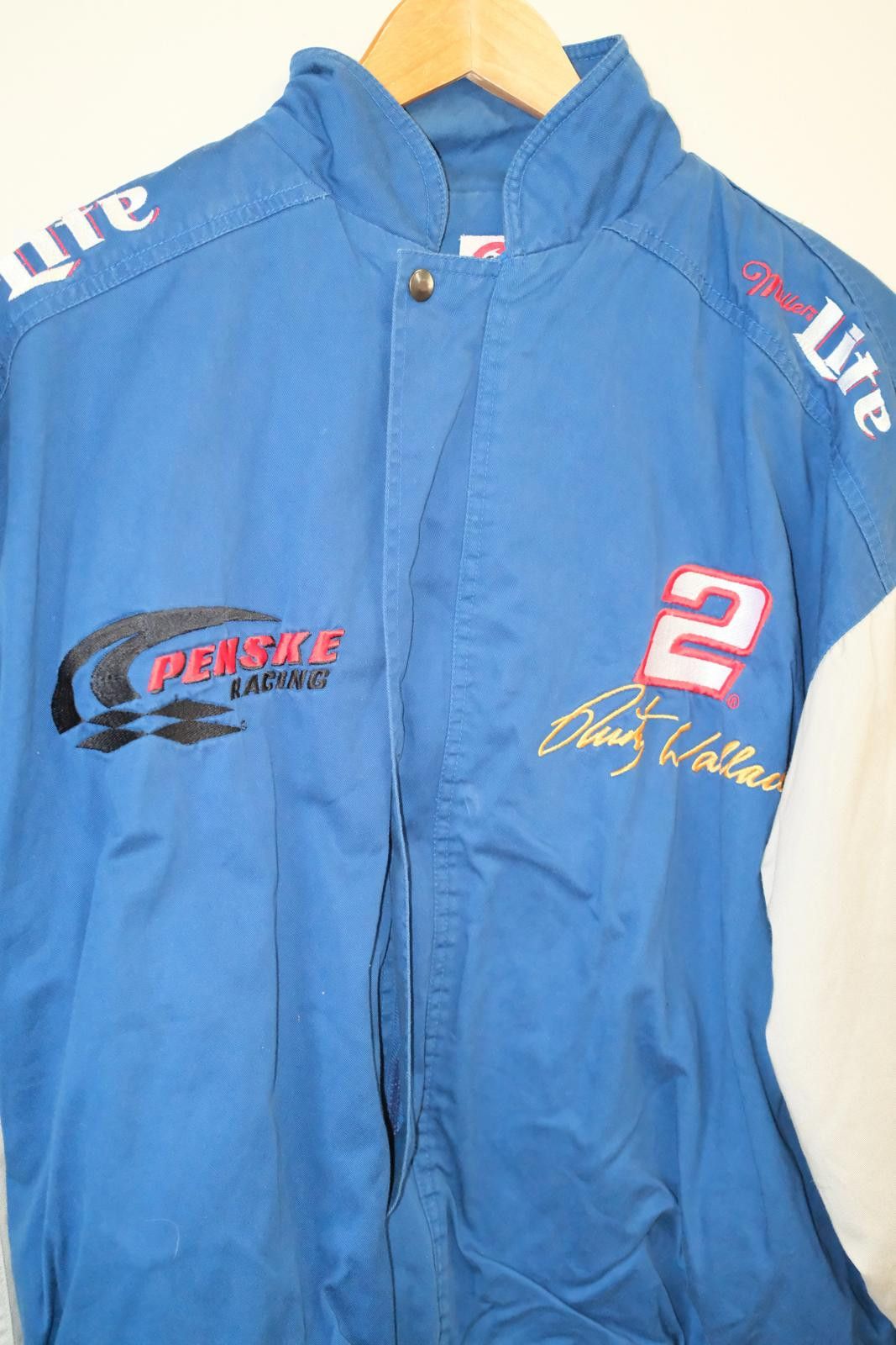 Designer 90's Competitors View Rusty Wallace Penske Racing Jacket Size XL / US 12-14 / IT 48-50 - 3 Thumbnail