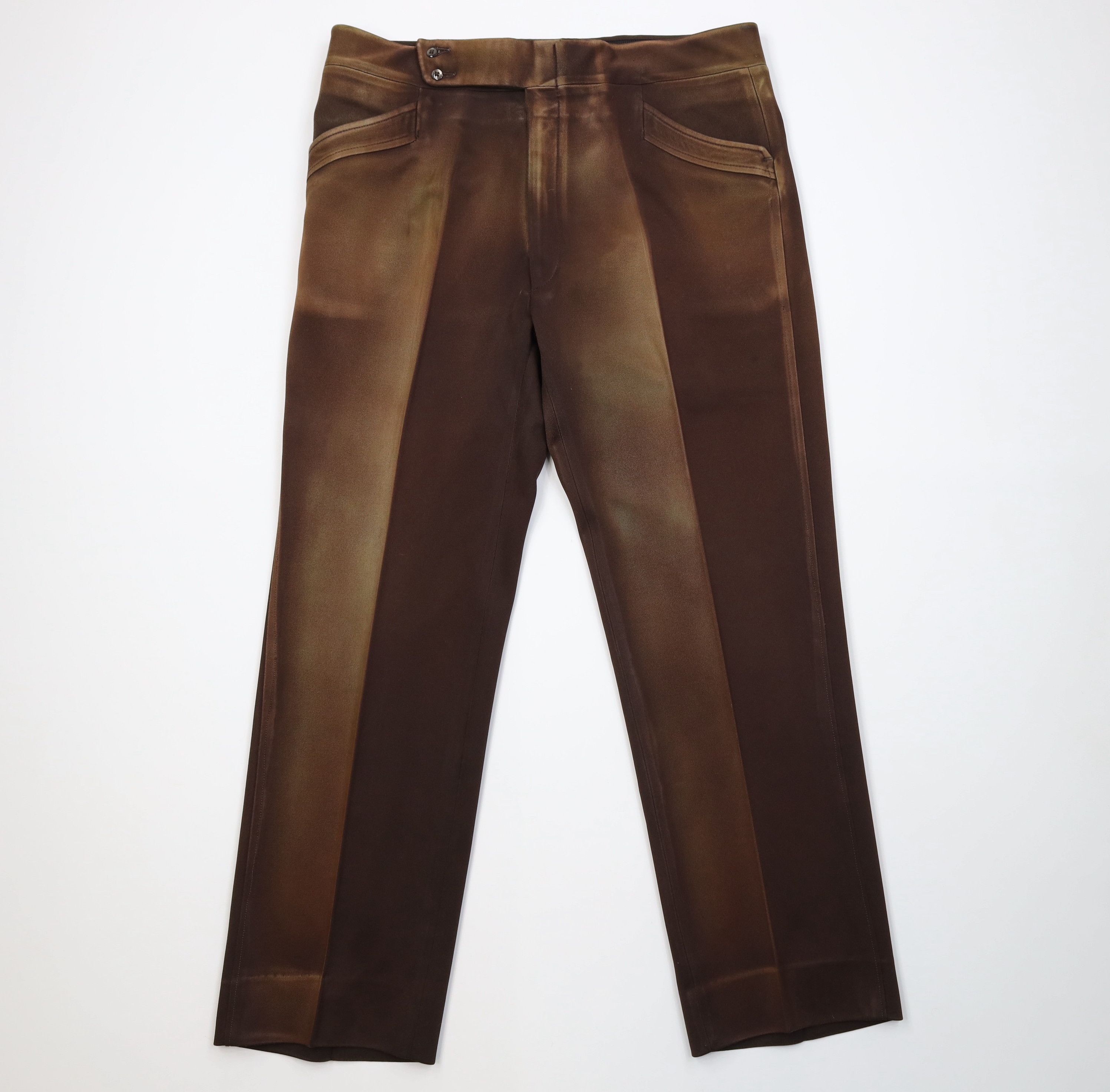 Vintage Vintage 70s Streetwear Knit Flared Wide Leg Chino Pants USA Size US 36 / EU 52 - 1 Thumbnail