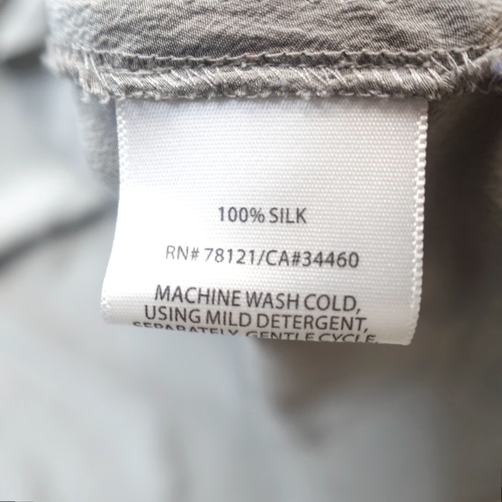 Eileen Fisher Eileen Fisher Womens Blouse Top M Gray Silk 100% Chiffon Long Sleeve Pullover Casual Basic Relaxed Modern Style Mens Girls? Size M / US 6-8 / IT 42-44 - 3 Thumbnail