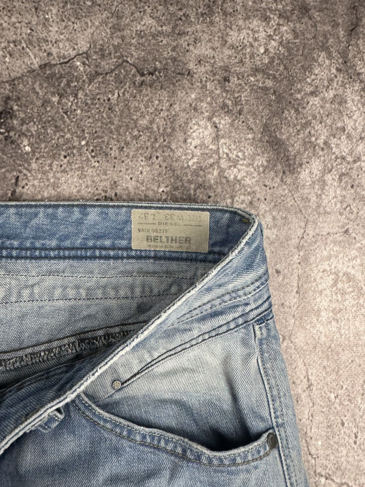 Diesel RARE Diesel Belther VINTAGE Denim Y2K Distressed Jeans Pants Size US 33 - 10 Thumbnail