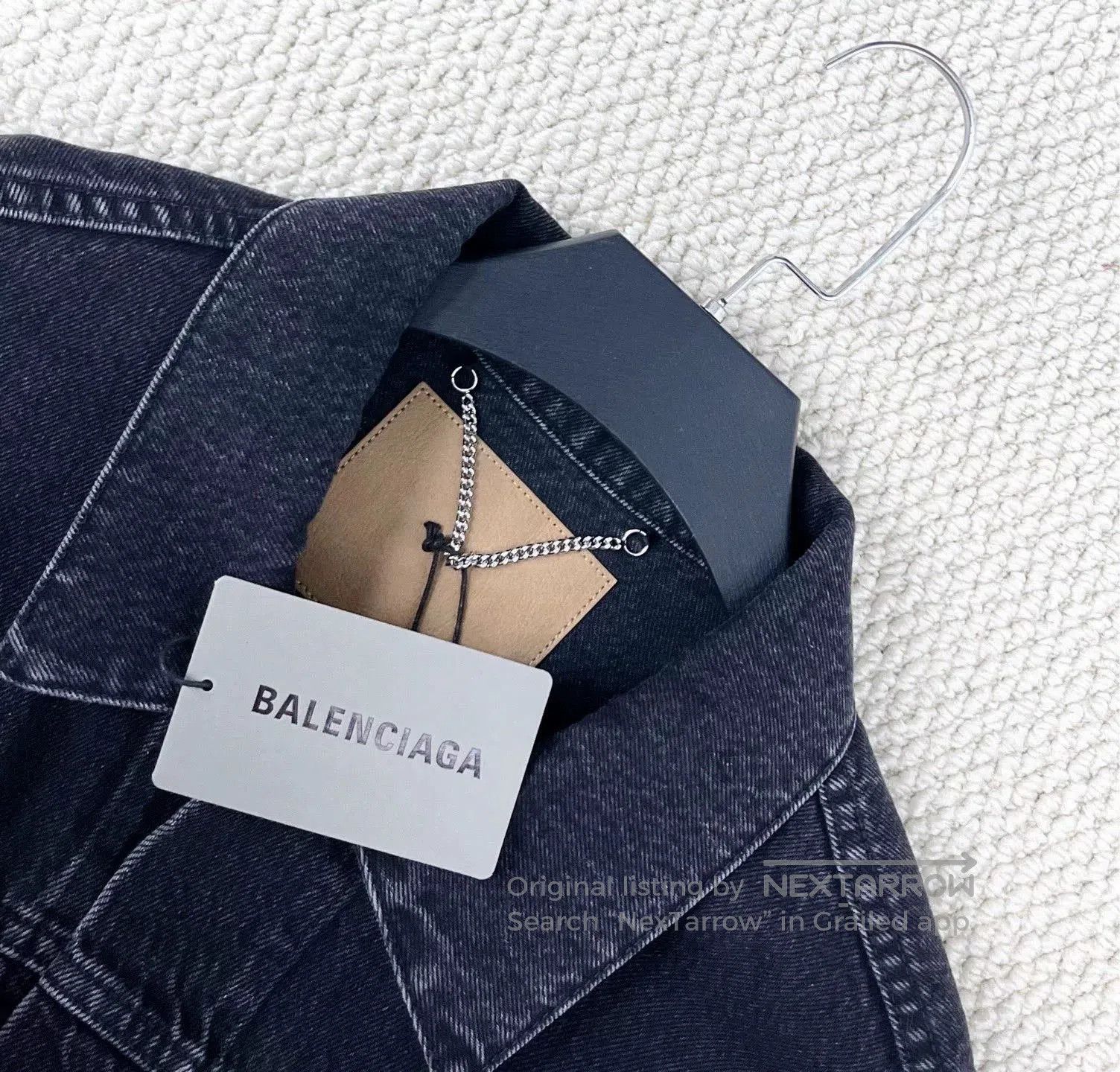 Balenciaga balenciaga black washed denim jacket. Size US M / EU 48-50 / 2 - 3 Thumbnail
