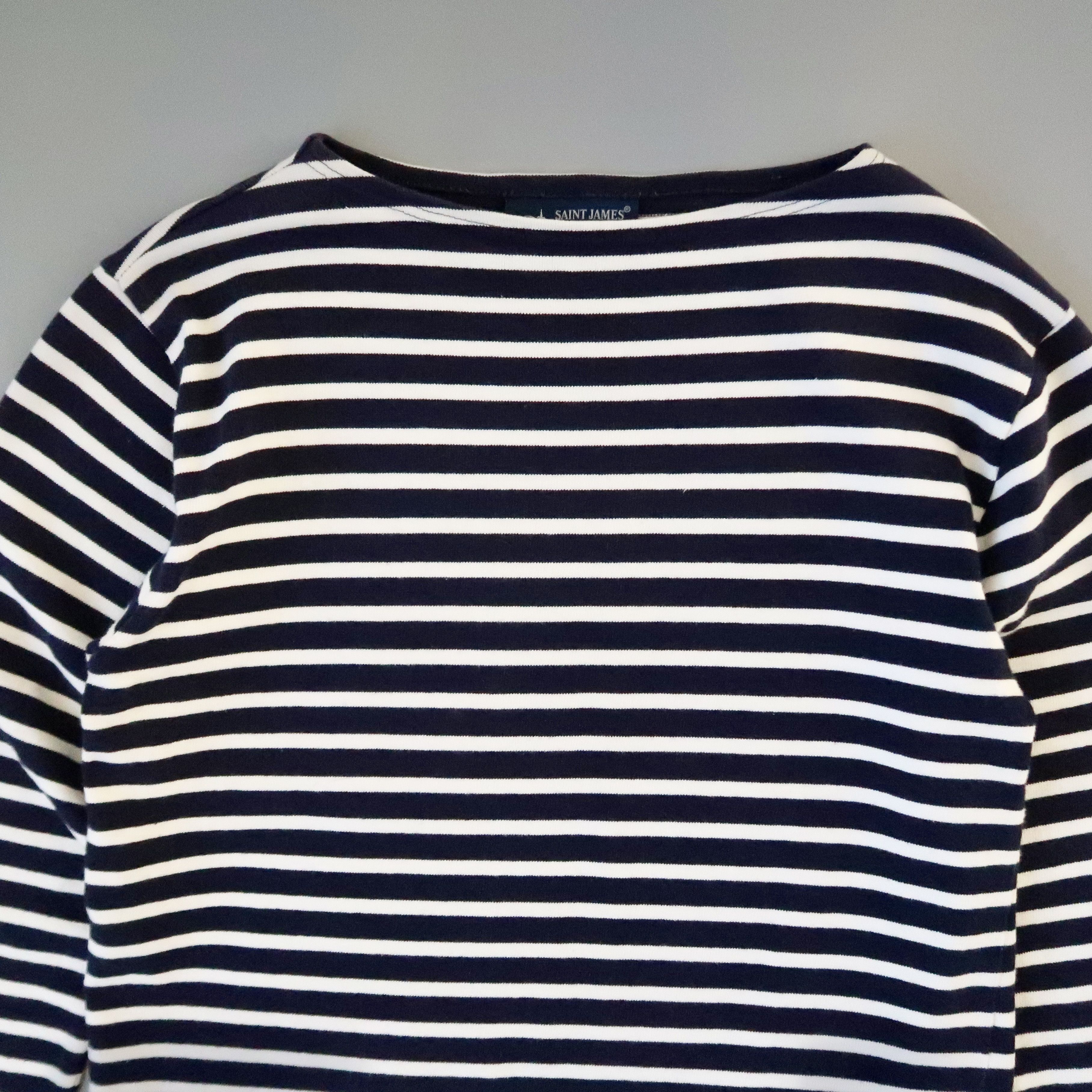 Saint James SAINT JAMES heavyweight cotton striped breton shirt, 3.5 Size US S / EU 44-46 / 1 - 4 Thumbnail