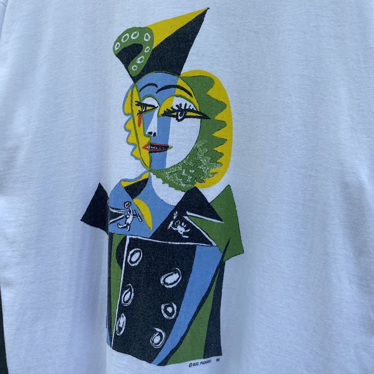 Vintage Vintage 90s Pablo Picasso Spanish Painter ERD GRUNGE Art Tee Size US M / EU 48-50 / 2 - 2 Thumbnail