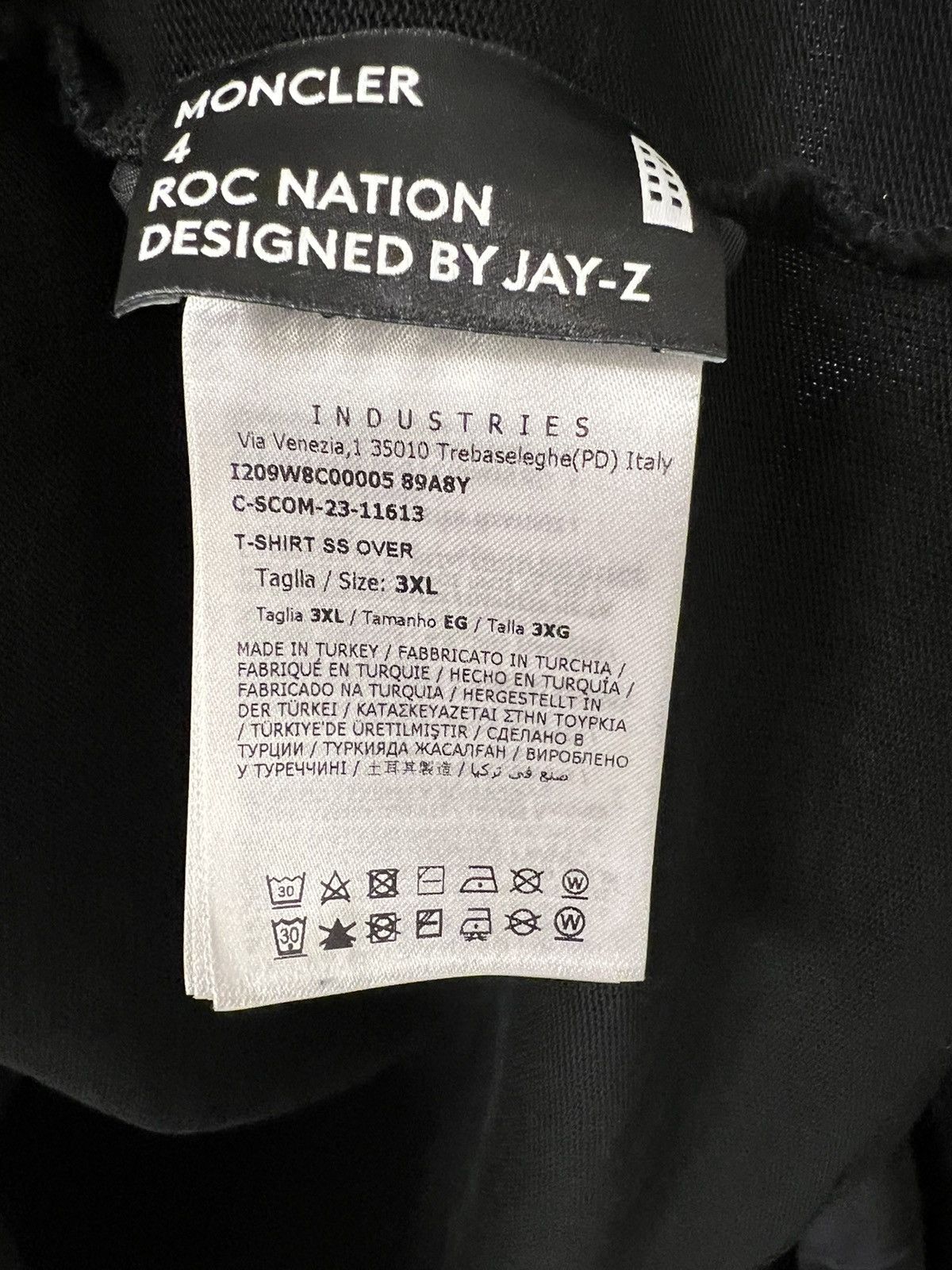 Moncler Moncler RocNation Jay-Z Collab T-Shirt Size US XXL / EU 58 / 5 - 5 Thumbnail