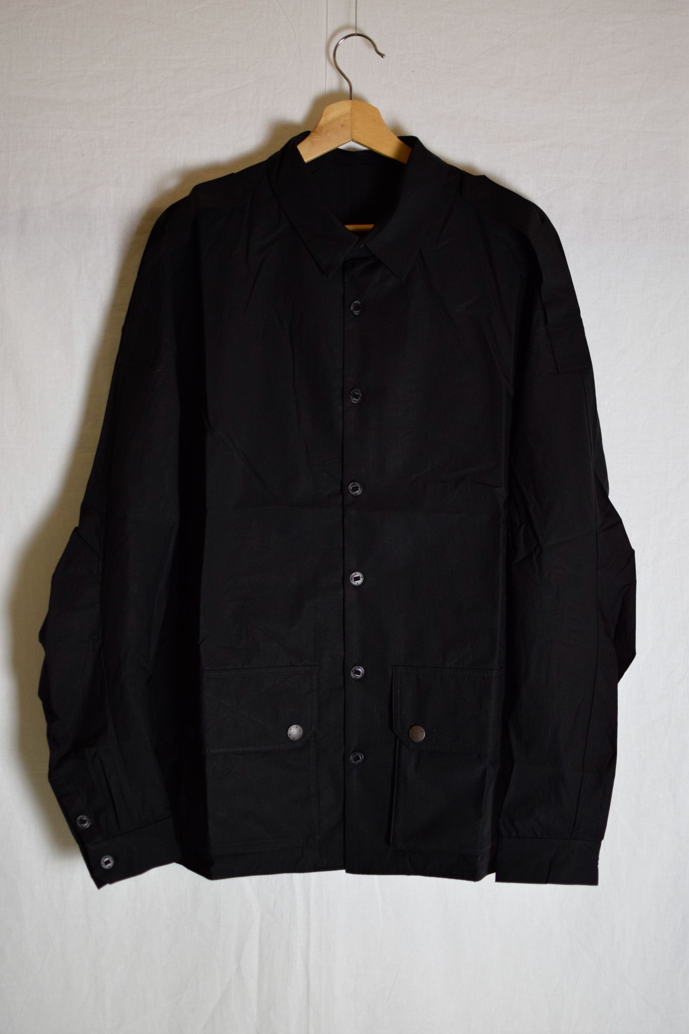 Devoa Devoa SS25 Military Black Shirt - SHC-DSLEH Size US L / EU 52-54 / 3 - 2 Thumbnail