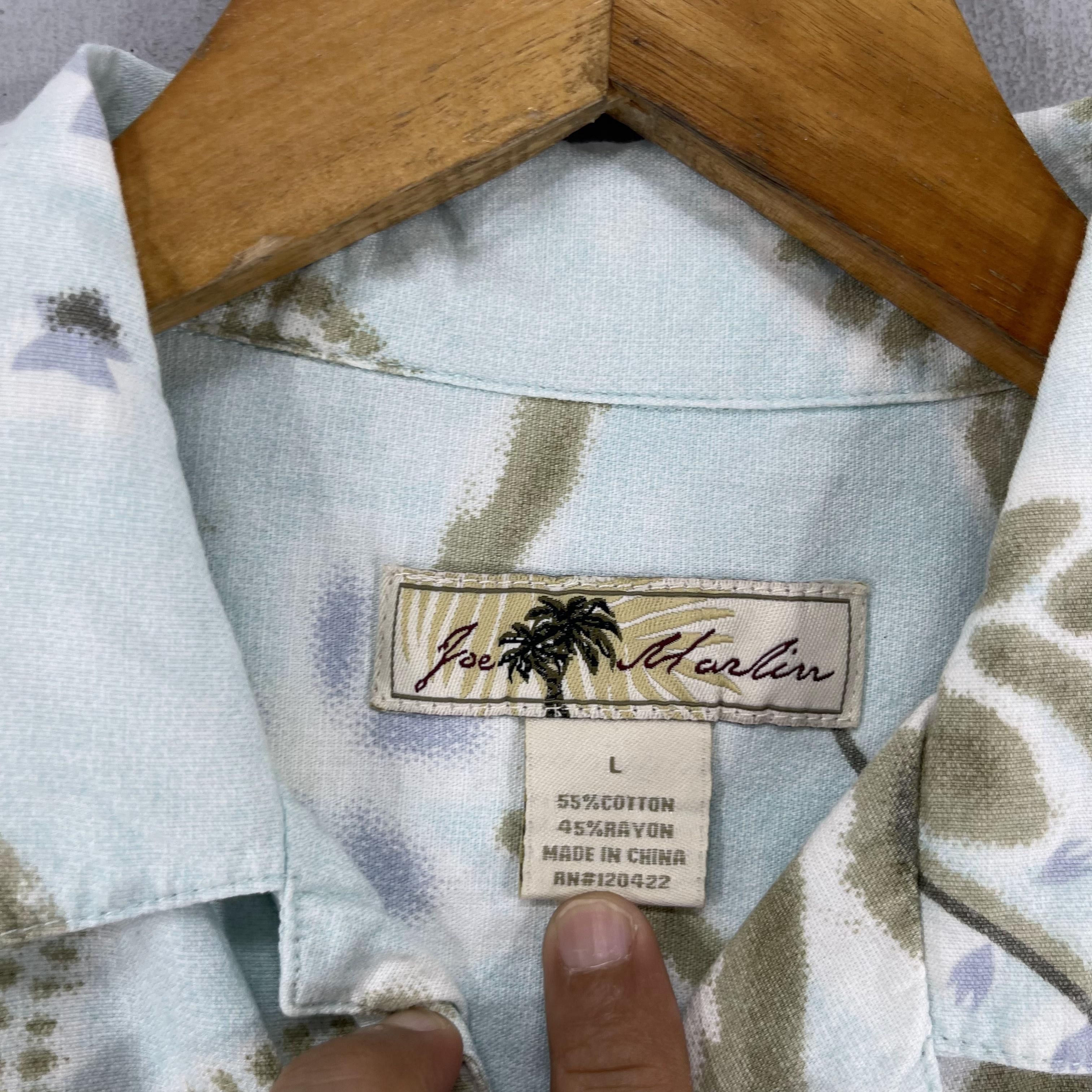 Japanese Brand × Vintage JOE MARLIN Hawaii Psychobilly Art Motive Rayon Shirt Size US L / EU 52-54 / 3 - 5 Thumbnail