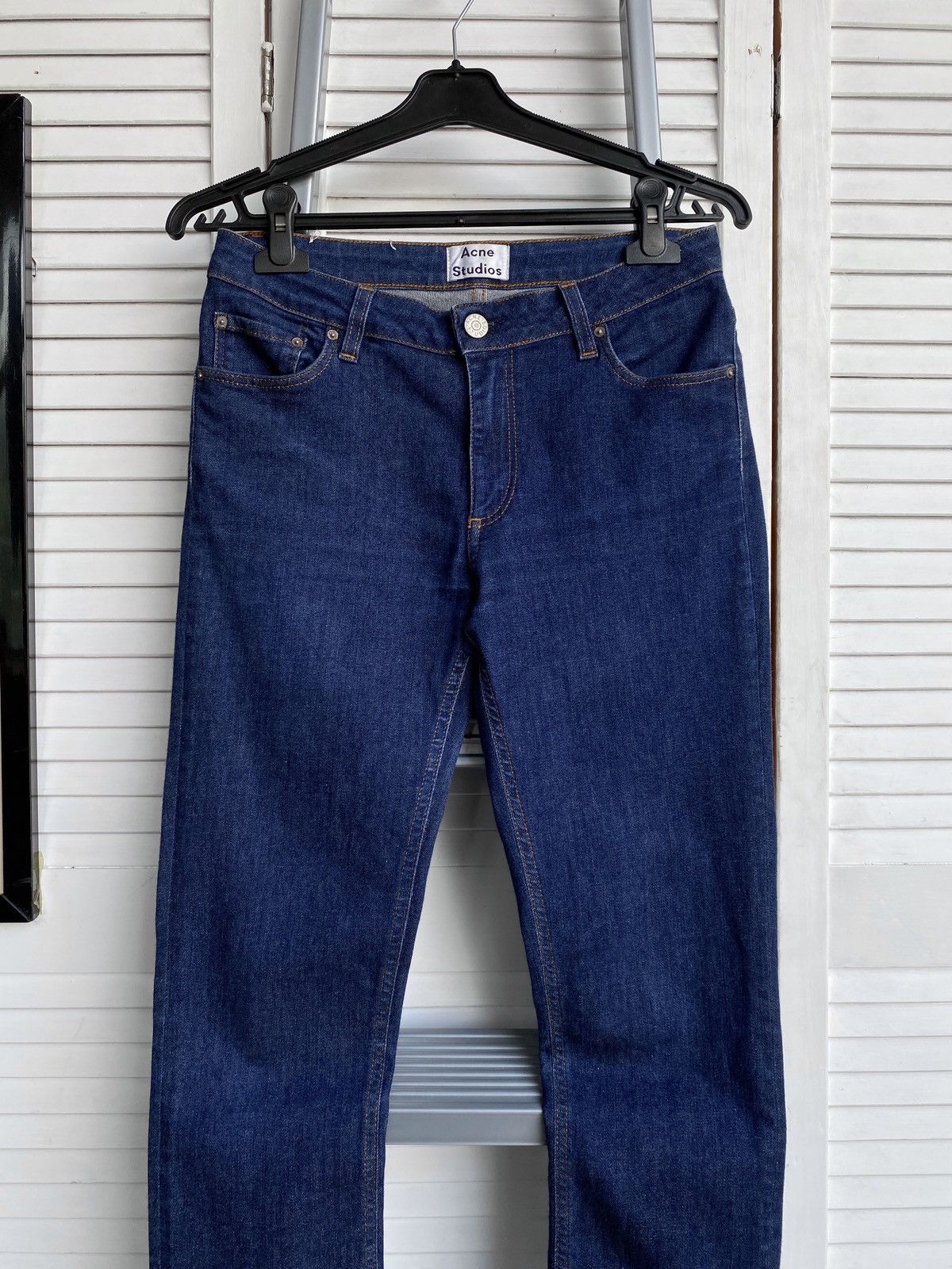 Acne Studios × Japanese Brand Acne Studios Flex Raw Reform Stretch Slim Denim Pants Size 29" - 4 Thumbnail