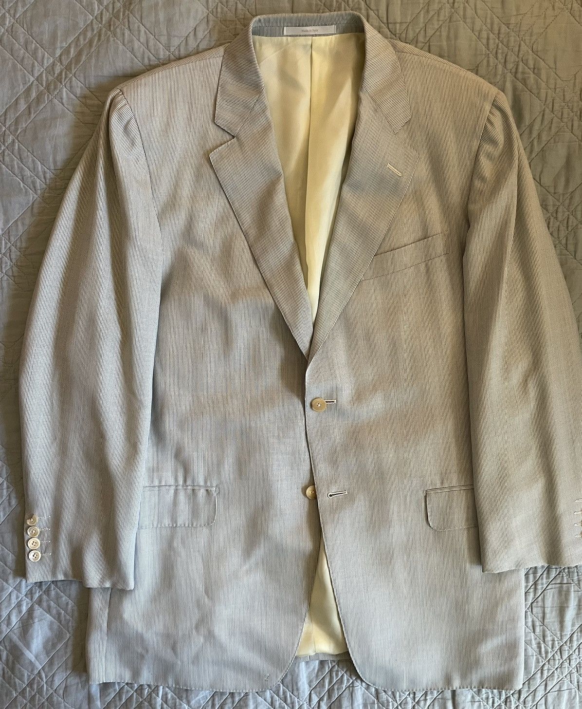 Ermenegildo Zegna Subtle Stripe Travel Jacket Size 44R - 1 Thumbnail