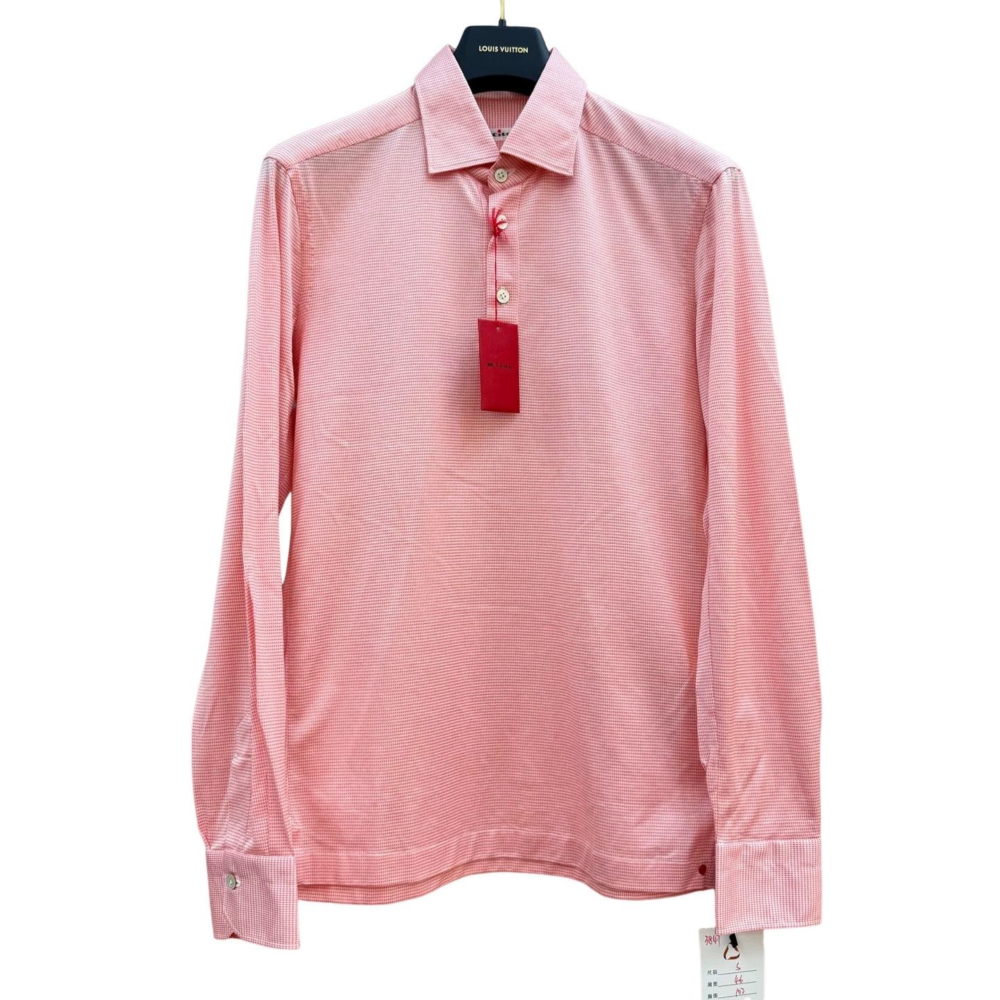 Kiton Kiton Micro-check Button Up Shirt Size S Size US S / EU 44-46 / 1 - 1 Thumbnail