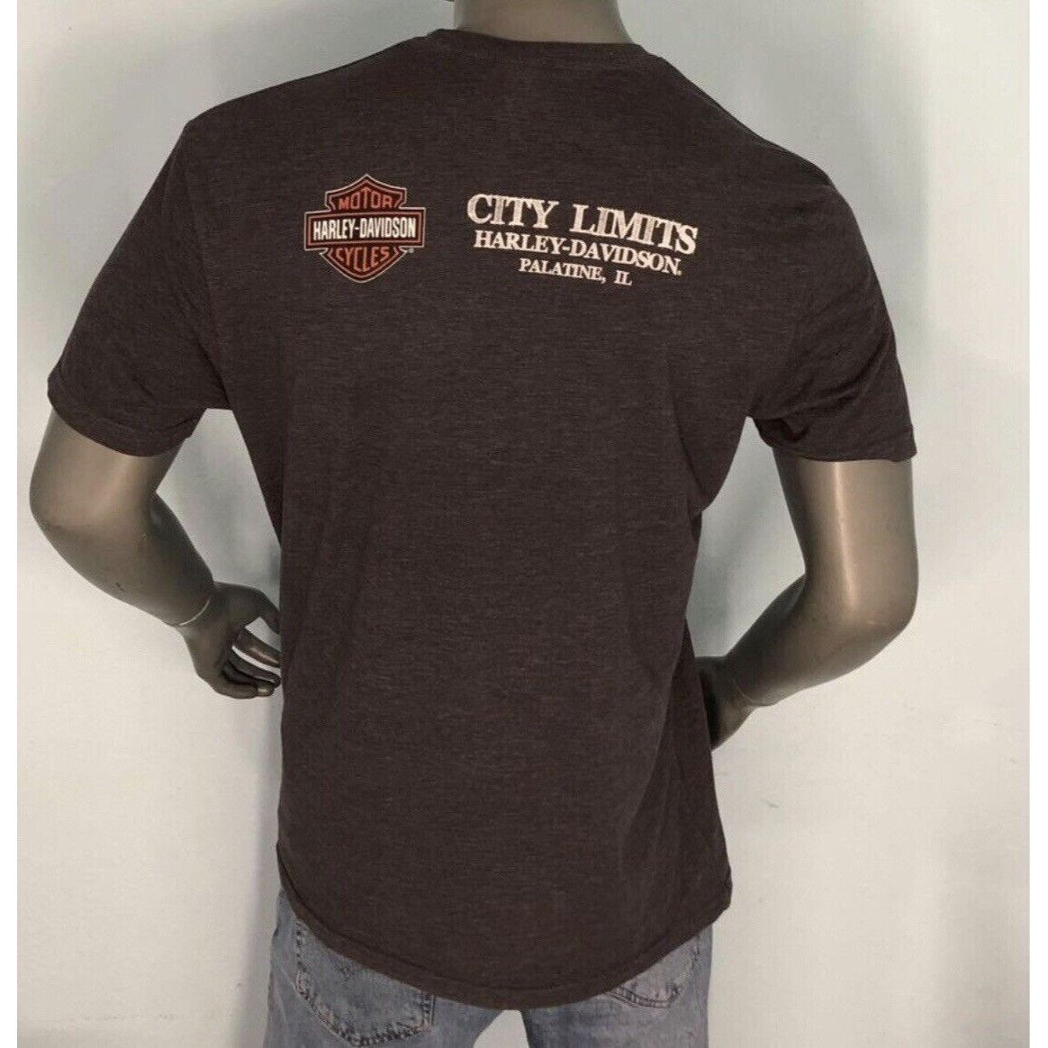 Harley Davidson Harley Davidson T-shirt Large Men PALATINE , ILLINOIS Size US L / EU 52-54 / 3 - 2 Thumbnail