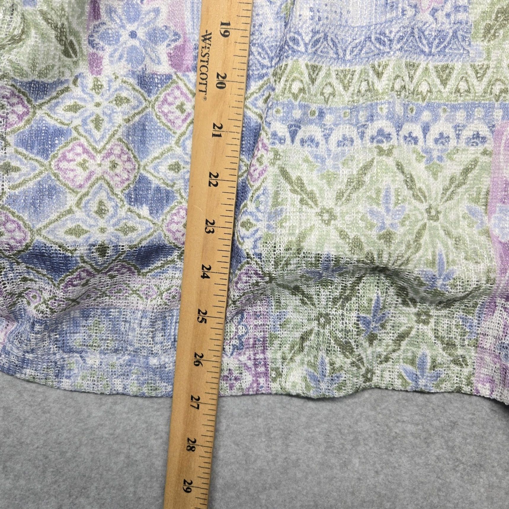 Vintage ALFRED DUNNER Womens XL Cardigan Jacket Multi Patchwork Southampton NWT Necklace Included Geometric Lightweight Spring Summer VINTAGE No Size XL / US 12-14 / IT 48-50 - 7 Thumbnail