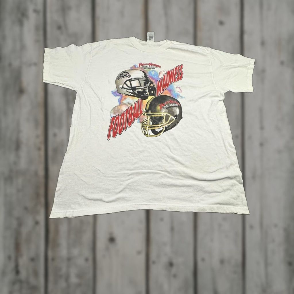 Anvil VINTAGE Palace Station Hotel & Casino Shirt Mens XL White Football Madness 90s Shirt Mens XL White Football Madness 90s Size US XL / EU 56 / 4 - 1 Thumbnail