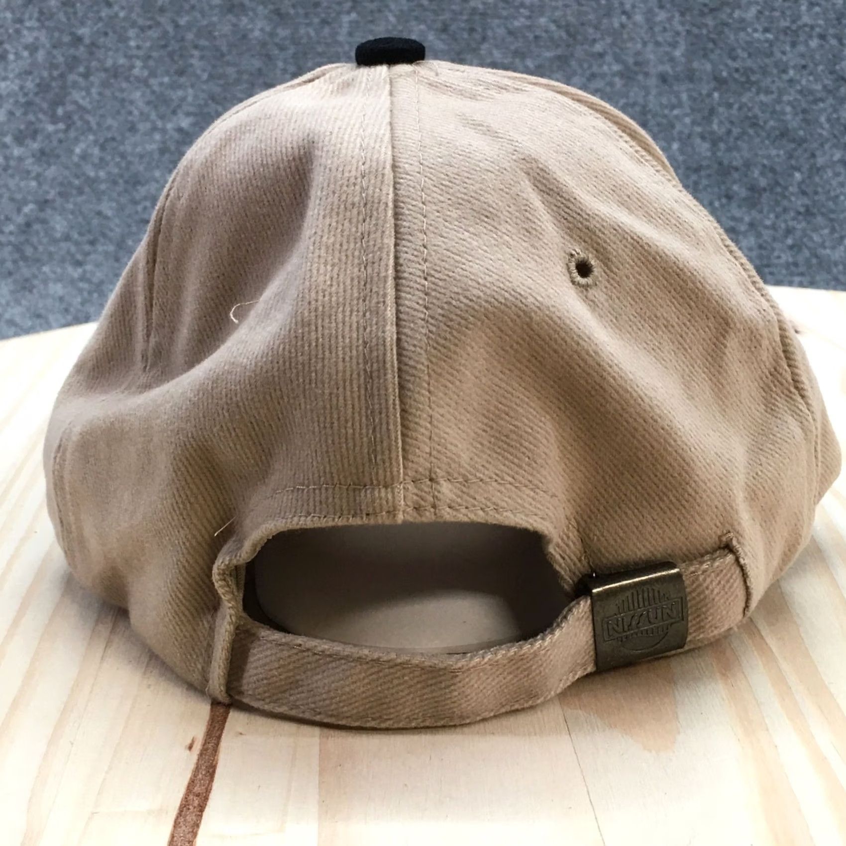 Logo 7 Nissun Tropicana Baseball Cap Hat Mens OS Beige Embroidered Logo Curved Brim Cotton Canvas Adjustable Mesh Back Casual Cap Mens Size ONE SIZE - 6 Thumbnail