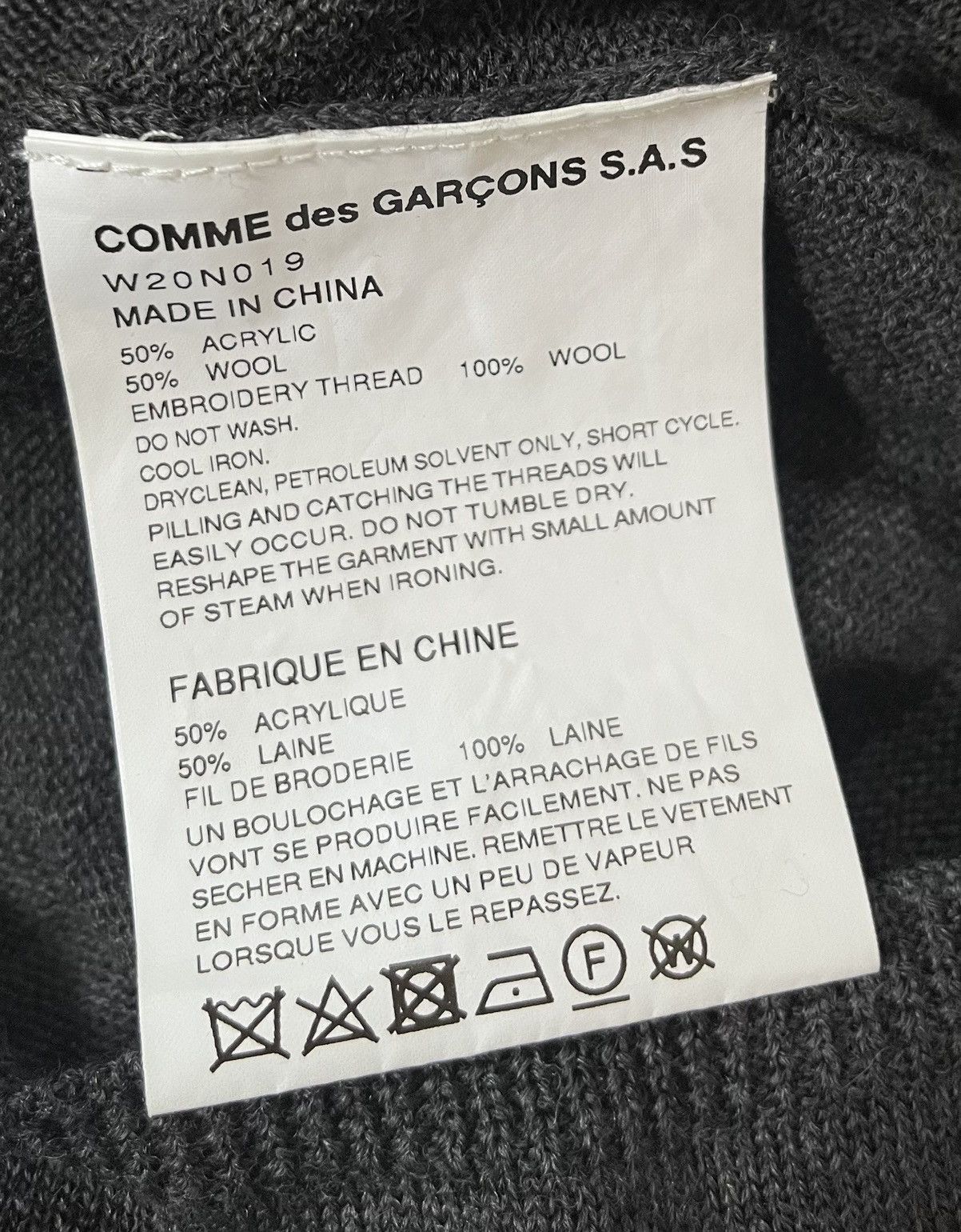 Comme des Garcons *FINAL DROP* Cdg cdg energy embroidered knitted sweater Size US S / EU 44-46 / 1 - 4 Thumbnail