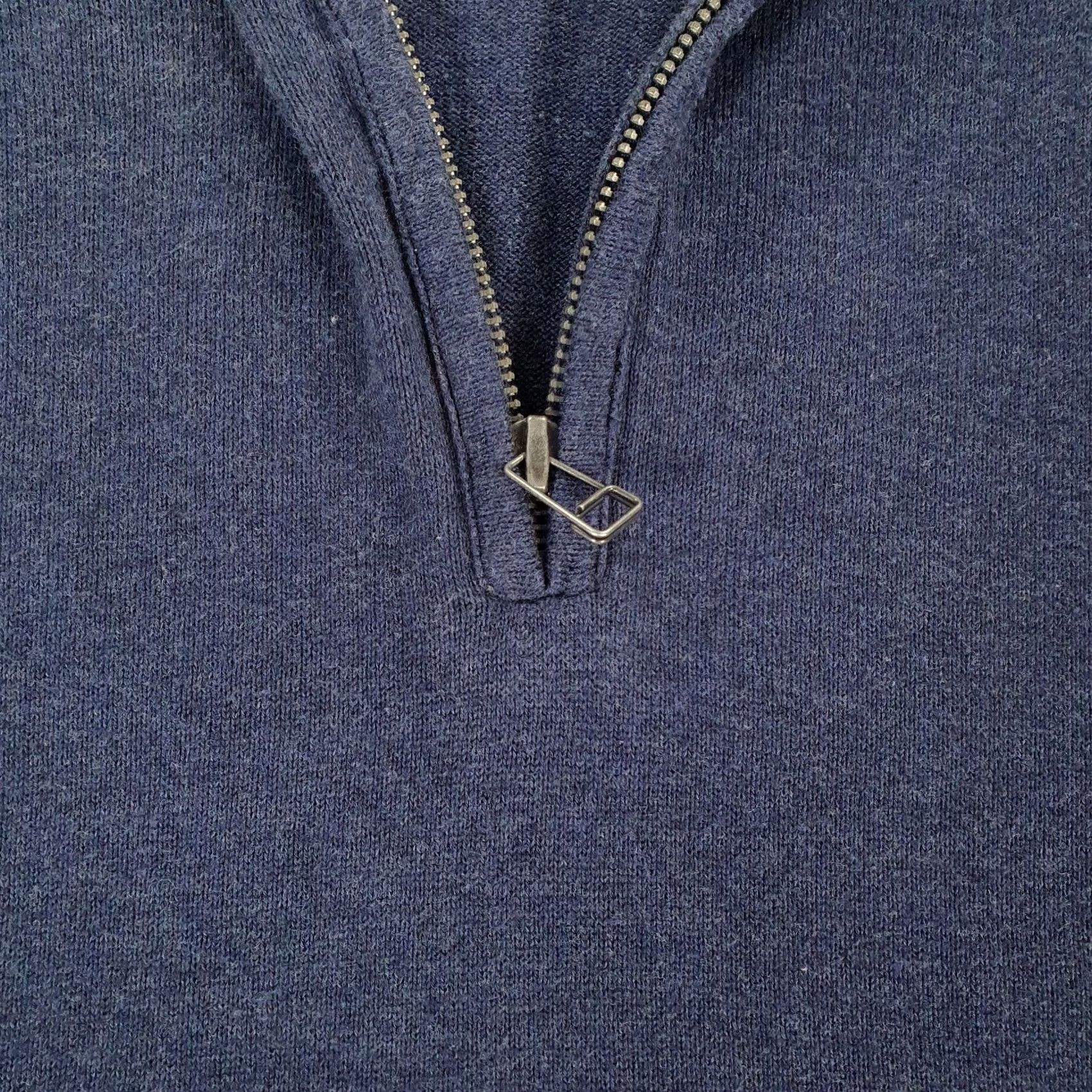 Polo Ralph Lauren Polo Ralph Lauren Jumper Mens XXL Navy Blue Cotton Knit Quarter Zip Flag Logo Size US XXL / EU 58 / 5 - 4 Thumbnail