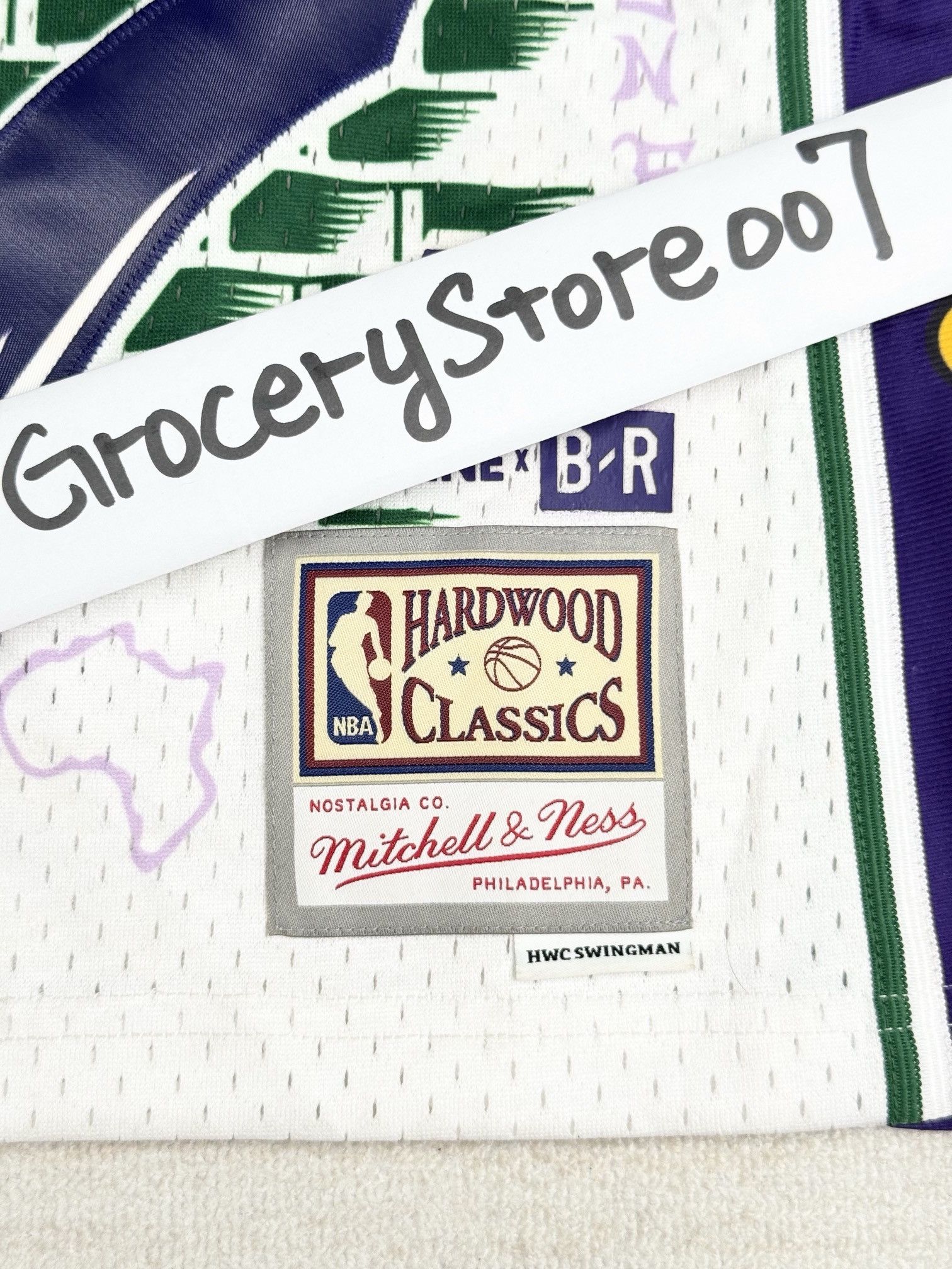 Mitchell & Ness LIL WAYNE YOUNG MONEY X NEW ORLEANS JAZZ JERSEY Size US L / EU 52-54 / 3 - 5 Thumbnail