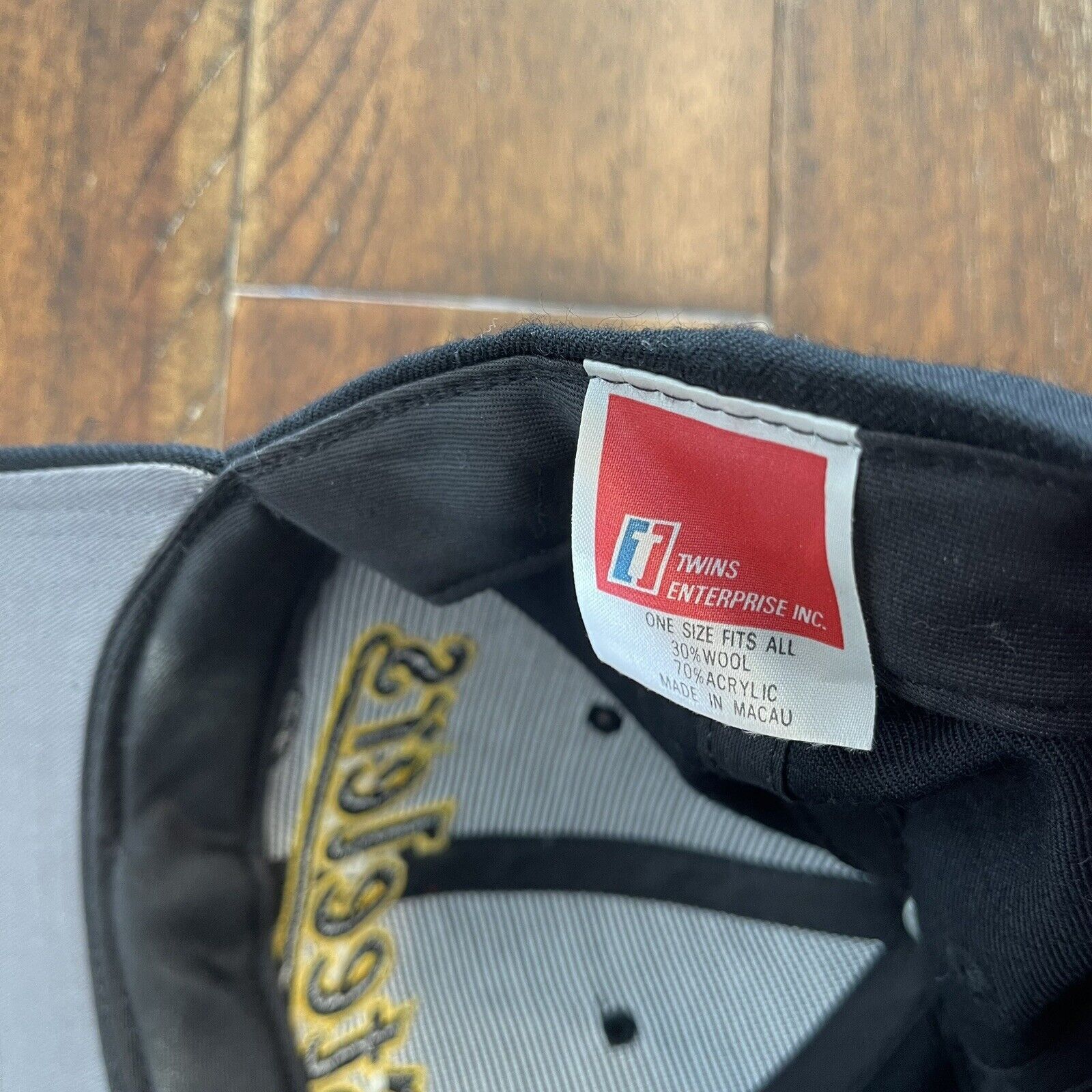Twins Enterprise Inc. Vtg Pittsburgh Steelers Twins Enterprise SnapBack 30% Wool Size ONE SIZE - 7 Thumbnail