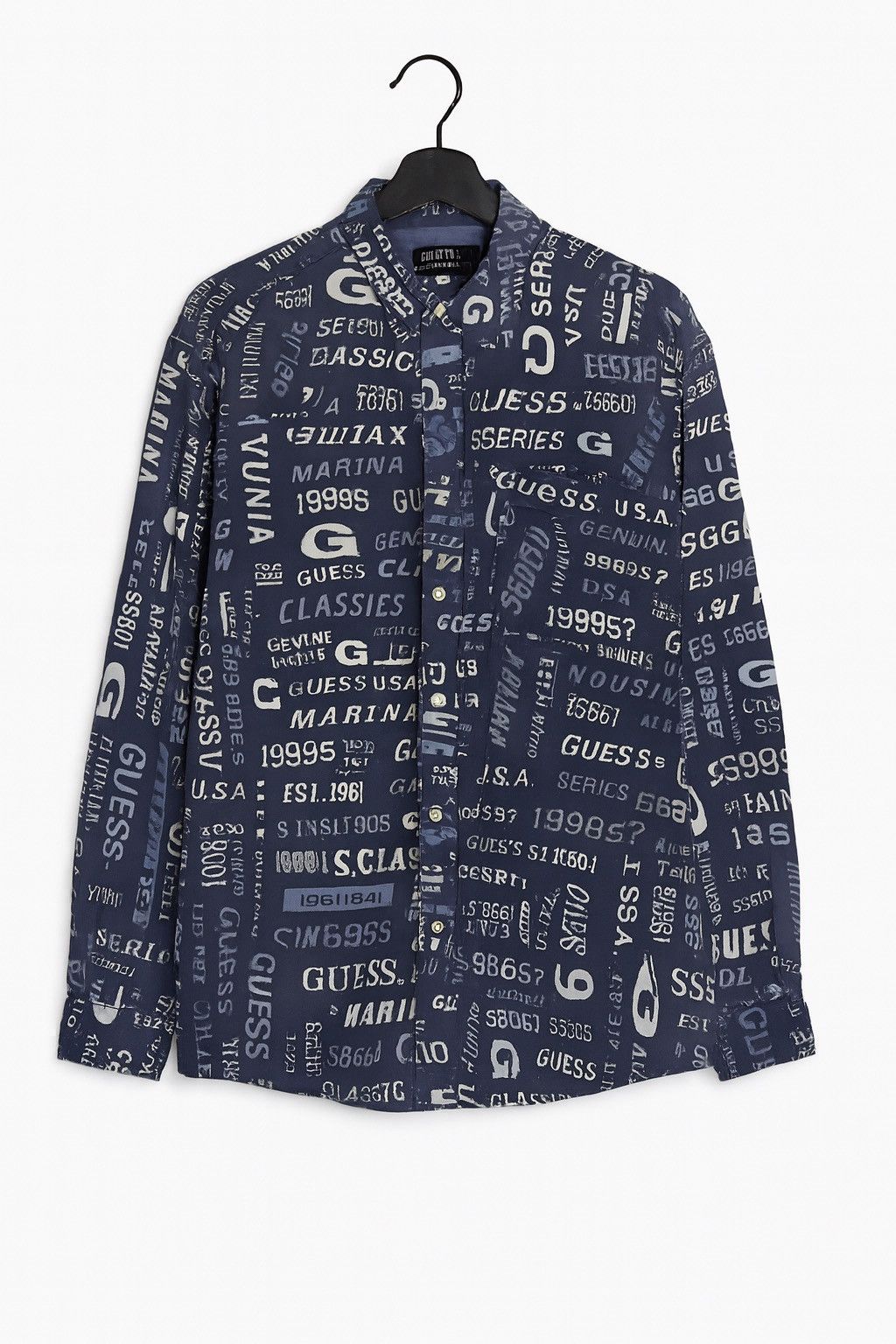 Guess Vintage Guess Classics All-Over Print ShirtMade in Hong Kong Size US L / EU 52-54 / 3 - 1 Thumbnail