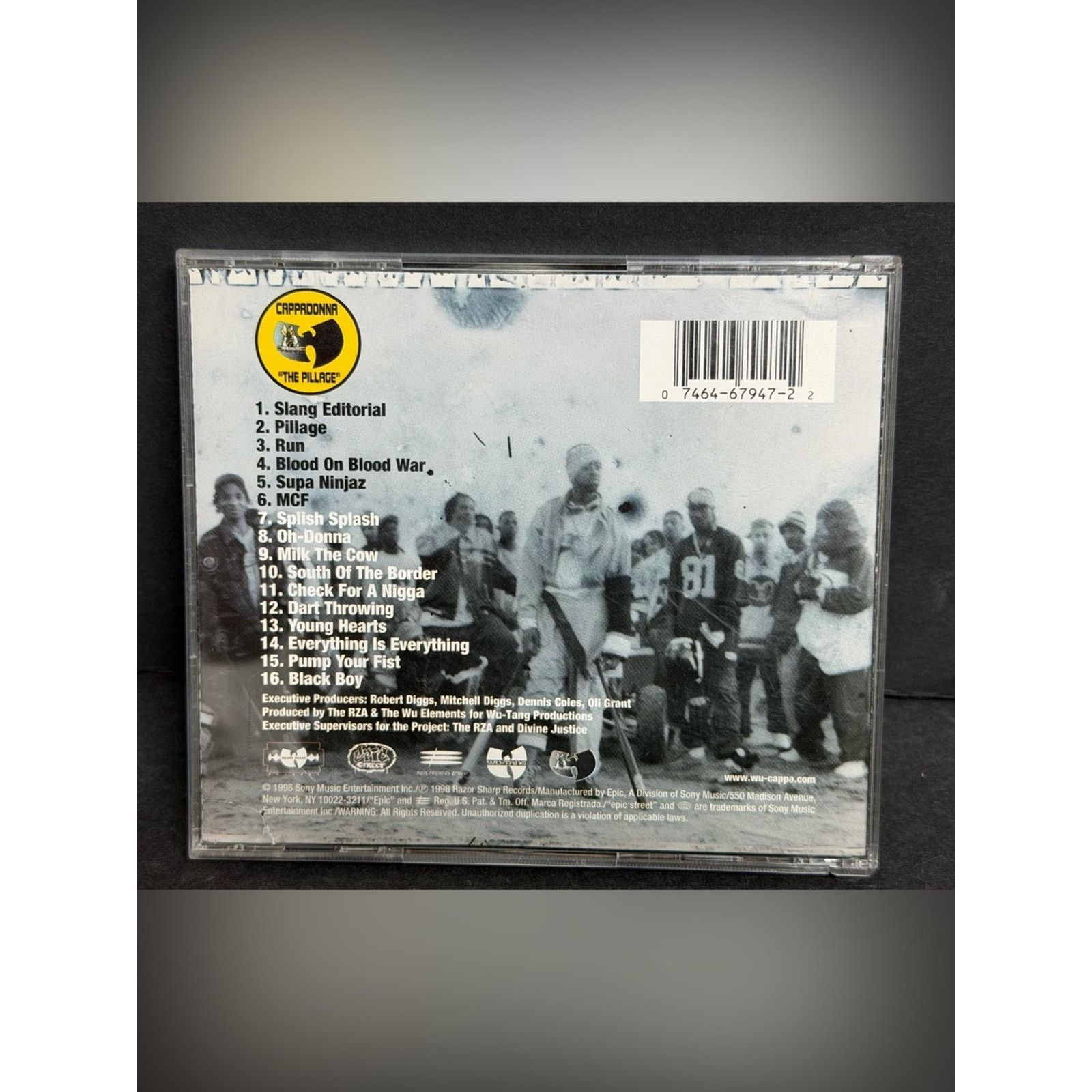 Sony Wu-Tang Productions : Cappadonna- The Pillage CD 1998 Size ONE SIZE - 2 Thumbnail