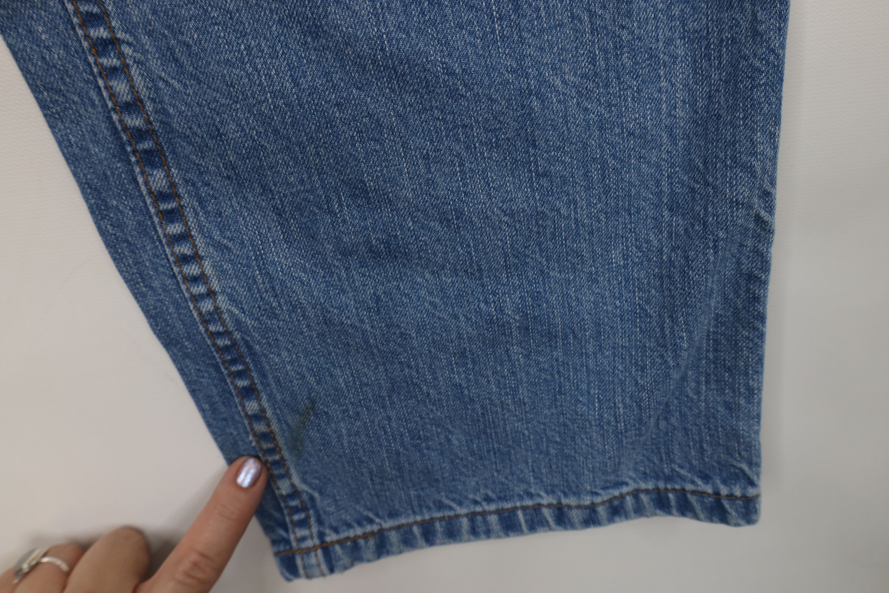 Carhartt Vintage Y2K Carhartt Spell Loose Fit Denim Jeans Blue Cotton Size US 33 - 5 Thumbnail