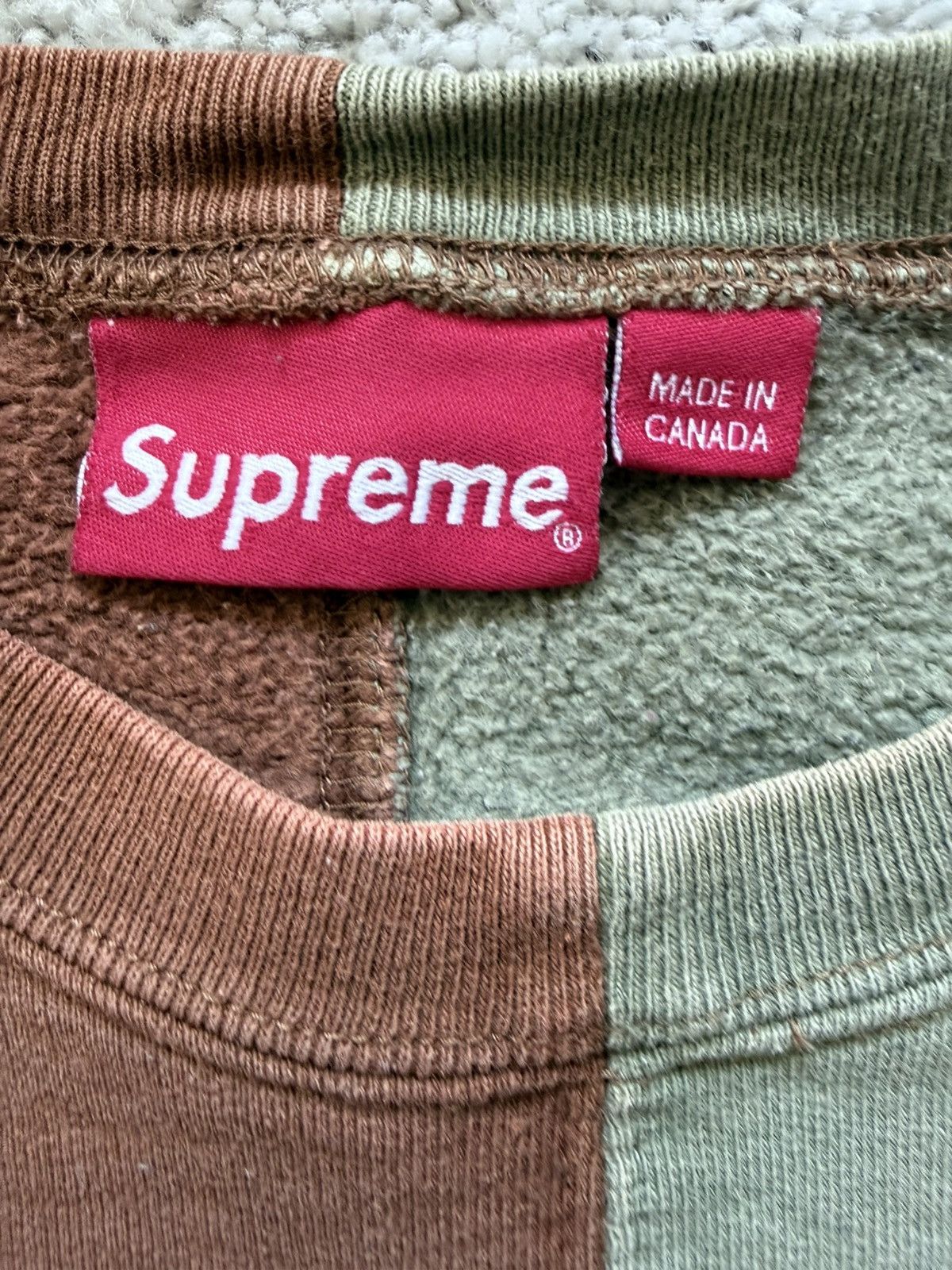Supreme Good condition Supreme split crewneck from FW18 Size US L / EU 52-54 / 3 - 3 Thumbnail