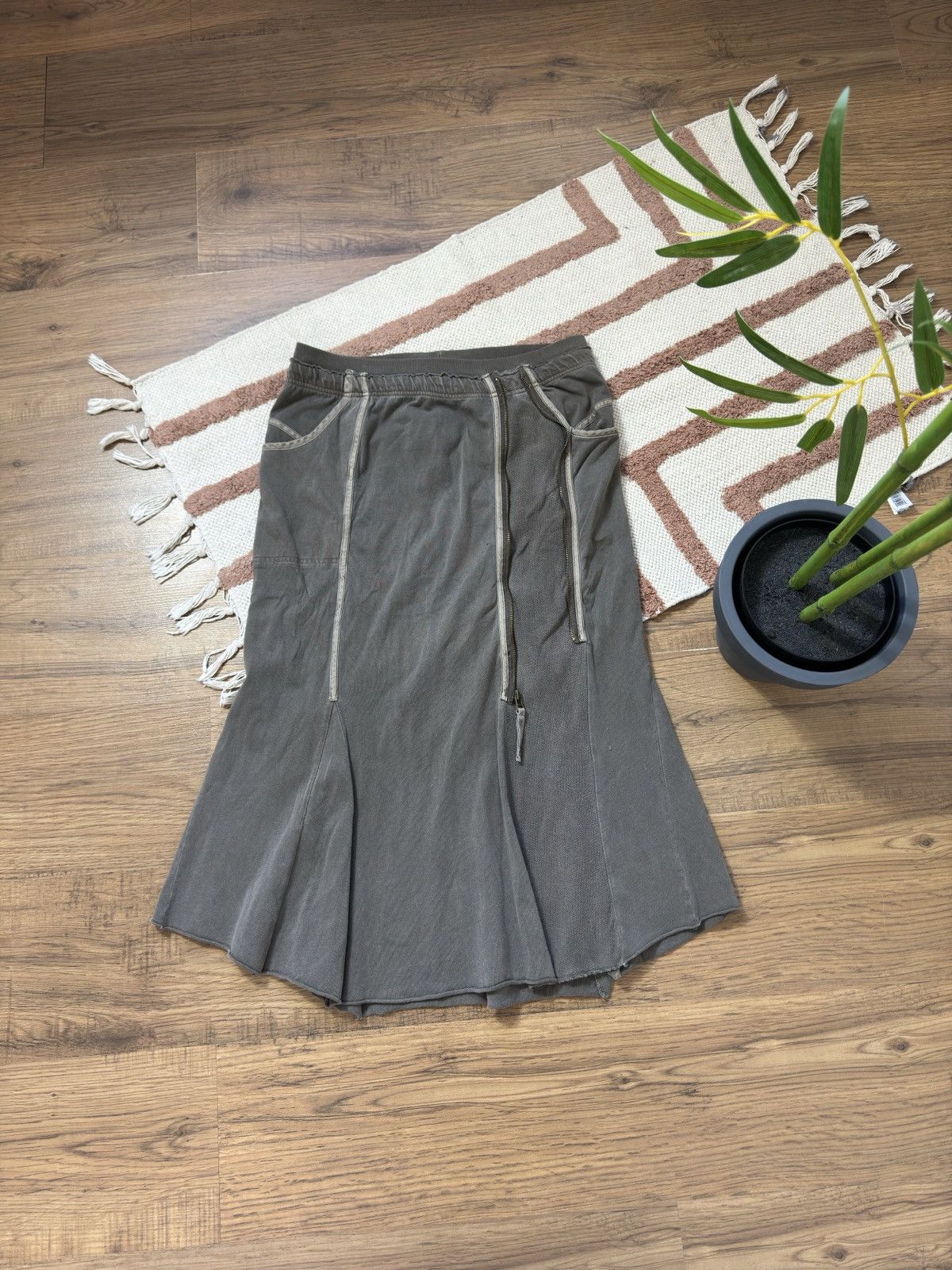 Vintage VINTAGE ZIP AVANT GARDE MAXI SKIRT Size 28" / US 6 / IT 42 - 5 Thumbnail