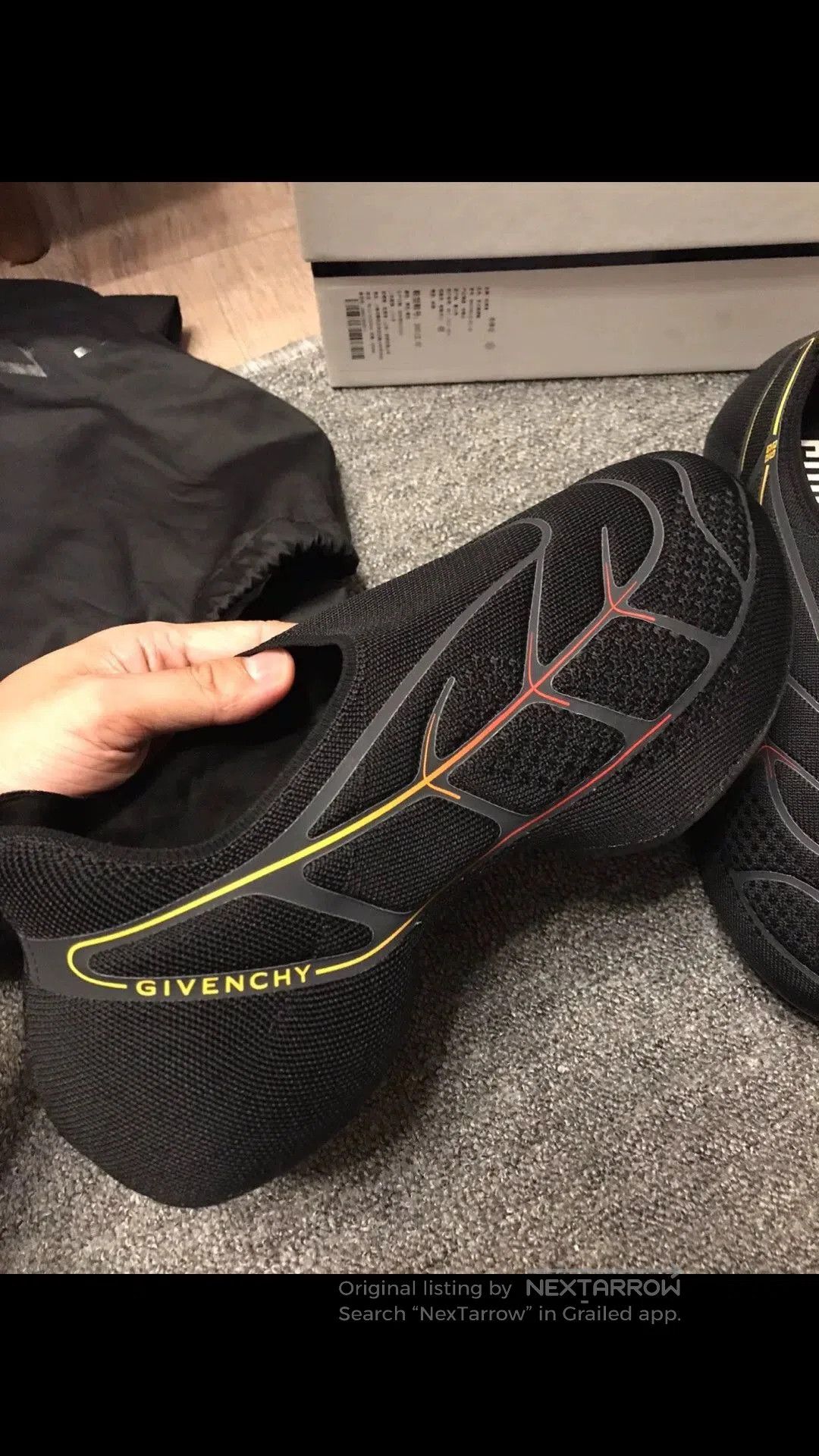 Givenchy Black Mesh Slip-On Casual Shoes. Size US 9 / EU 42 - 4 Thumbnail