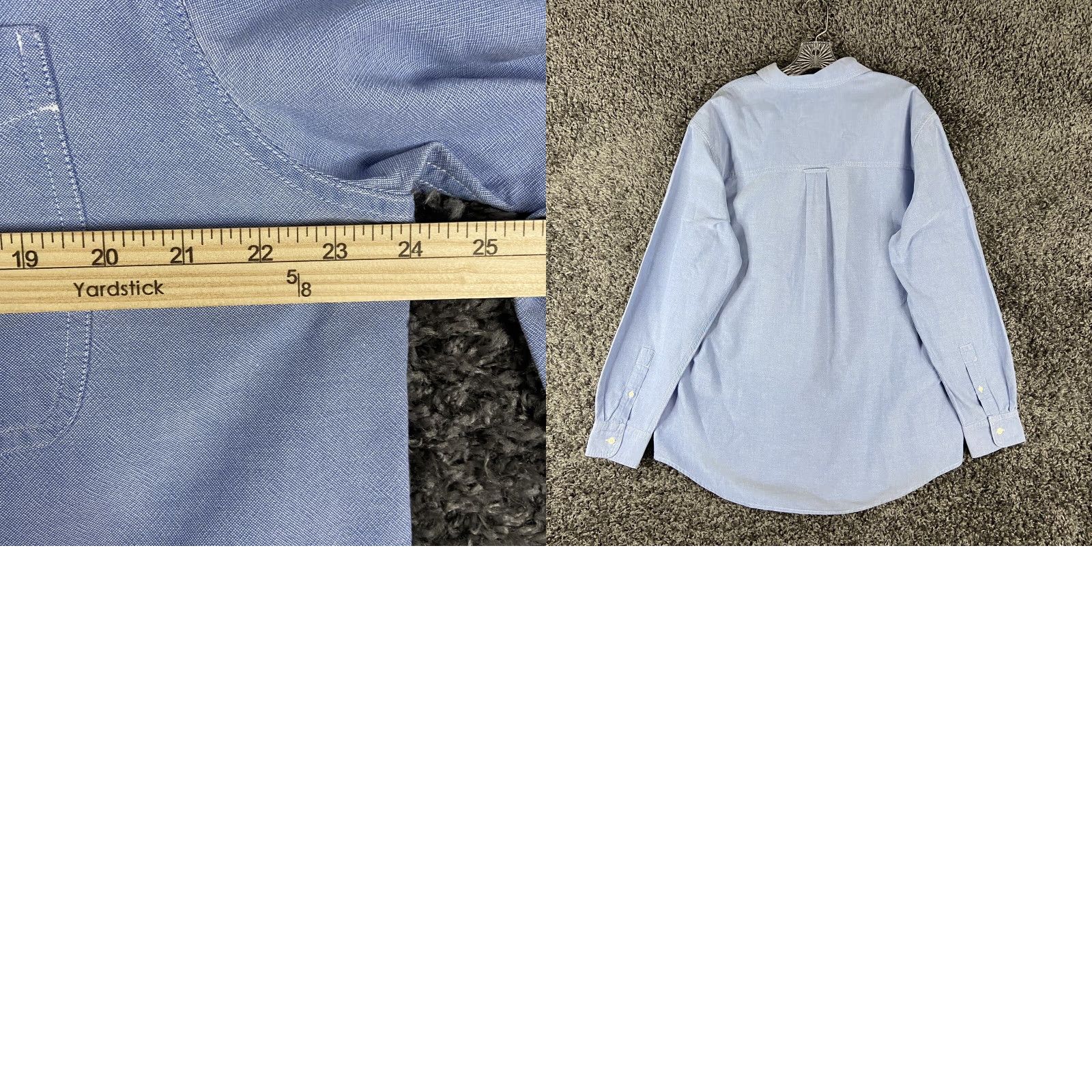 Chaps CHAPS Blue Button-Up Shirt Men's Long Sleeve Size L Size US L / EU 52-54 / 3 - 8 Thumbnail