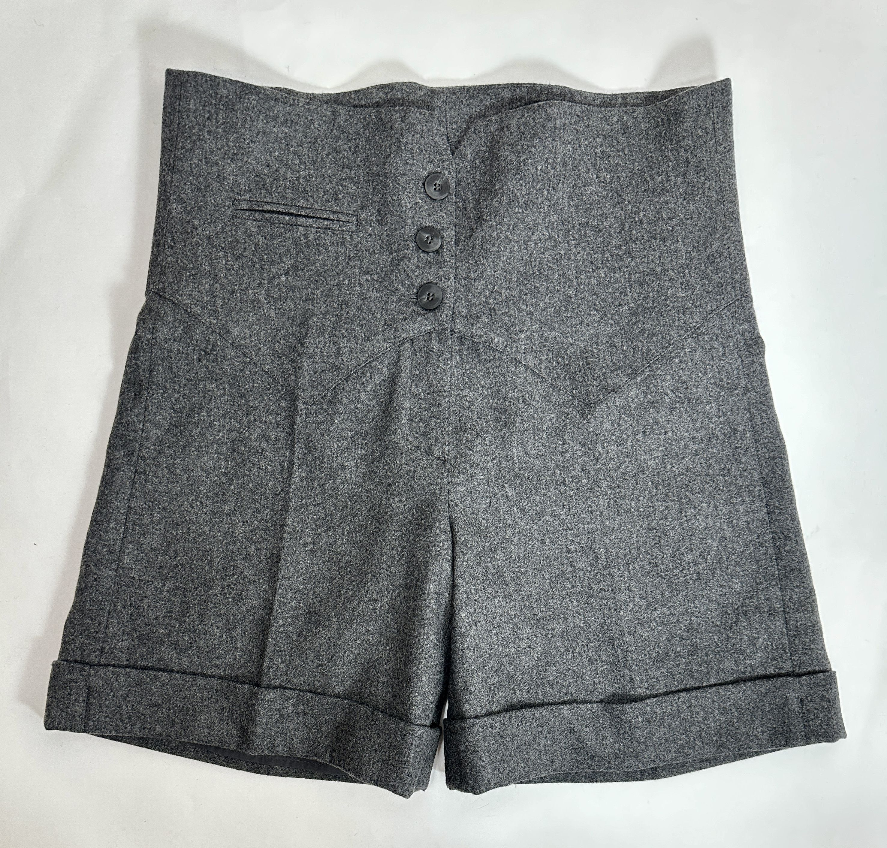 Moschino slub-texture high-waisted shorts Size 30" / US 8 / IT 44 - 2 Thumbnail