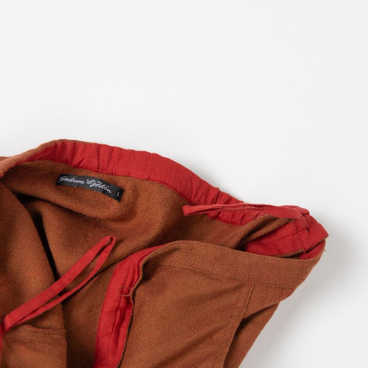Gudrun Sjoden Gudrun Sjoden Womens Orange Midi Skirt Wool Linen Cotton Size 34" / US 12 / IT 48 - 4 Thumbnail