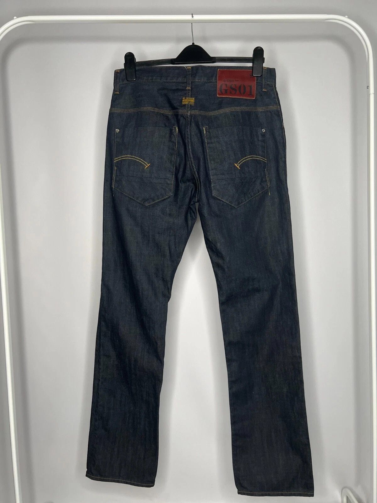 G-Star G-Star Raw 3301 Jeans Navy Blue New Radar Tapered Size US 32 / EU 48 - 9 Thumbnail