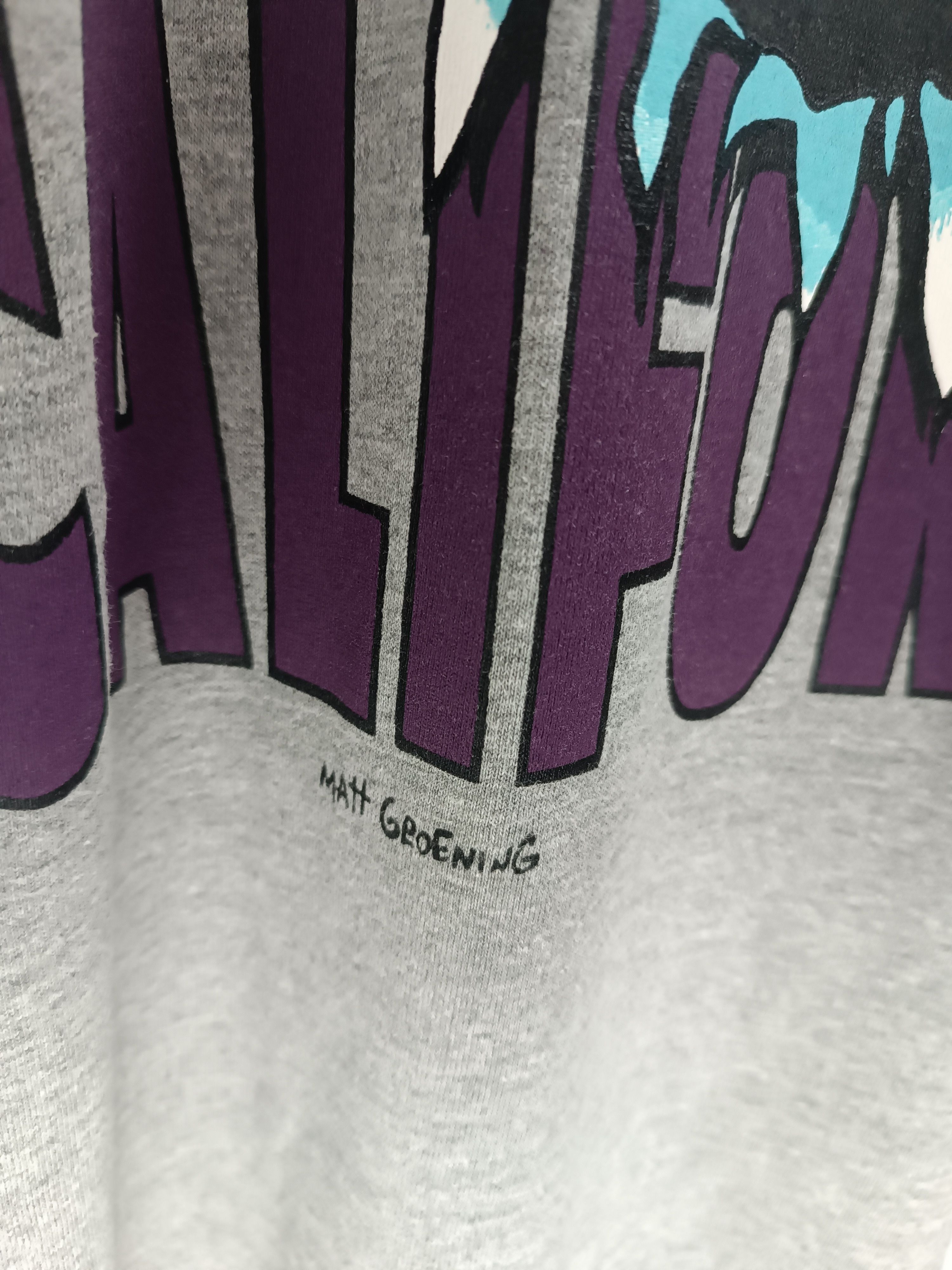 Cartoon Network VINTAGE 90'S THE SIMPSONS BART CALIFORNIA TEES VERY RARE Size US M / EU 48-50 / 2 - 9 Thumbnail