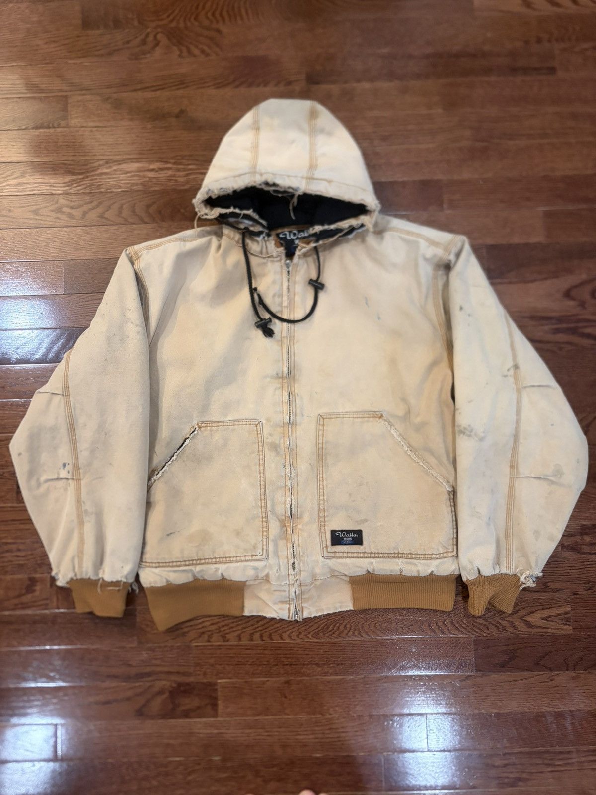 Walls Distressed Walls L Zip-Up Duck Canvas Work Jacket Beige Size US L / EU 52-54 / 3 - 1 Thumbnail