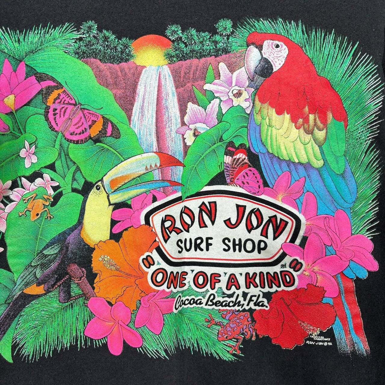 Ron Jon Surf Shop Sun Faded 1992 Ron Jon Surf Shop Sweatshirt Tropical Black Size US M / EU 48-50 / 2 - 6 Thumbnail